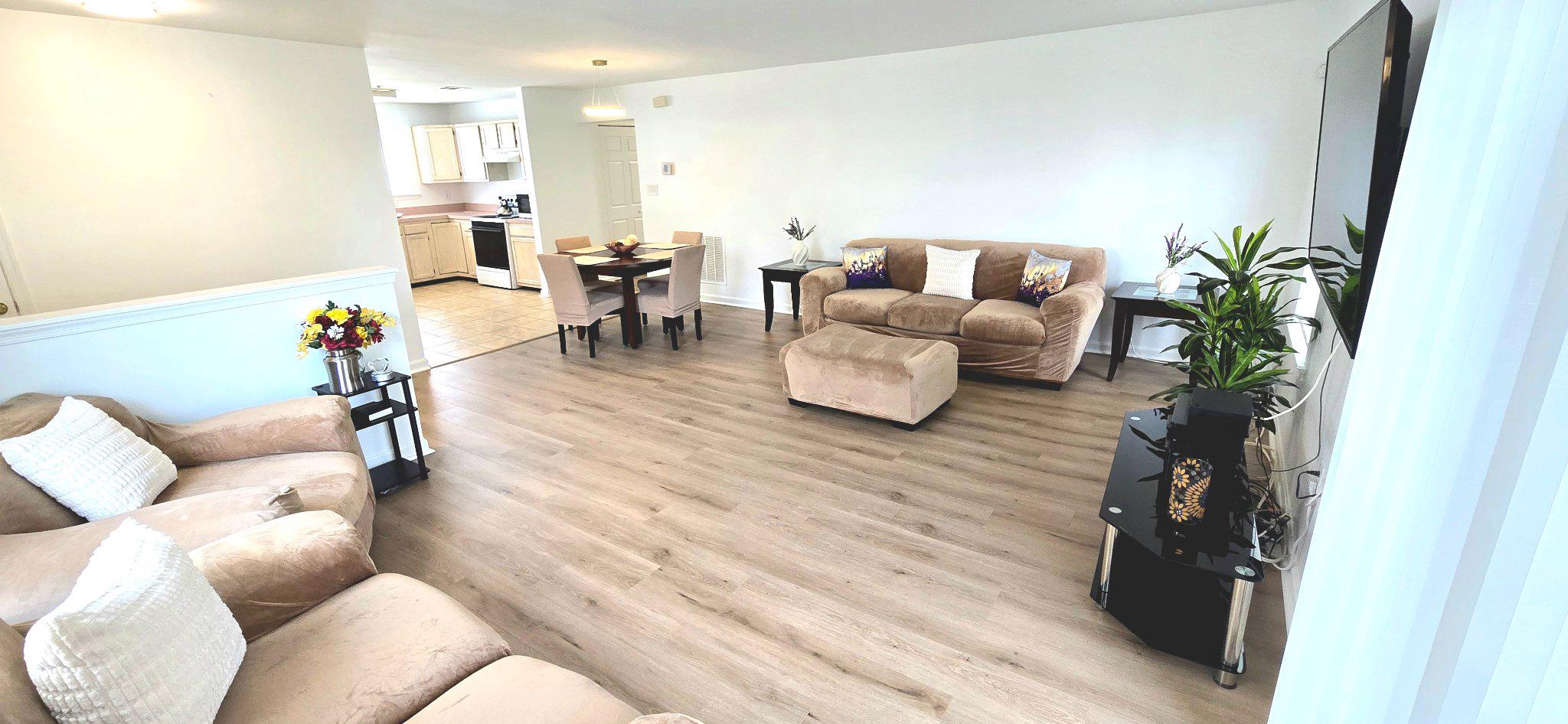 BACK ON THE MARKET!!! This beautifully RENOVATED CONDO offering comfort, style, and convenience all in one. This spacious three-bedroom, two full-bath home has been thoughtfully updated from top to bottom, making it truly move-in ready. Step inside to find a fresh, modern feel with new paint throughout and brand-new carpet in all three bedrooms. The main living areas feature new luxury vinyl plank flooring, providing both durability and a sleek, contemporary look. The kitchen and living spaces flow effortlessly, perfect for everyday living or entertaining. Both bathrooms have been fully refreshed with new vanities, mirrors, light fixtures, and commodes, creating a clean and updated finish. Additional upgrades include new blinds and updated lighting throughout, adding both style and functionality to every room. Ideally located, this community offers unbeatable convenience—just minutes from Branch Avenue Metro Station and within 15 minutes of shopping, dining, and everyday essentials. If you’re looking for low-maintenance living with modern updates in a prime location, THIS IS THE ONE!!  PLEASE PARK IN THE AMPLE AMOUNT OF VISITOR PARKING BY THE CLUBHOUSE.