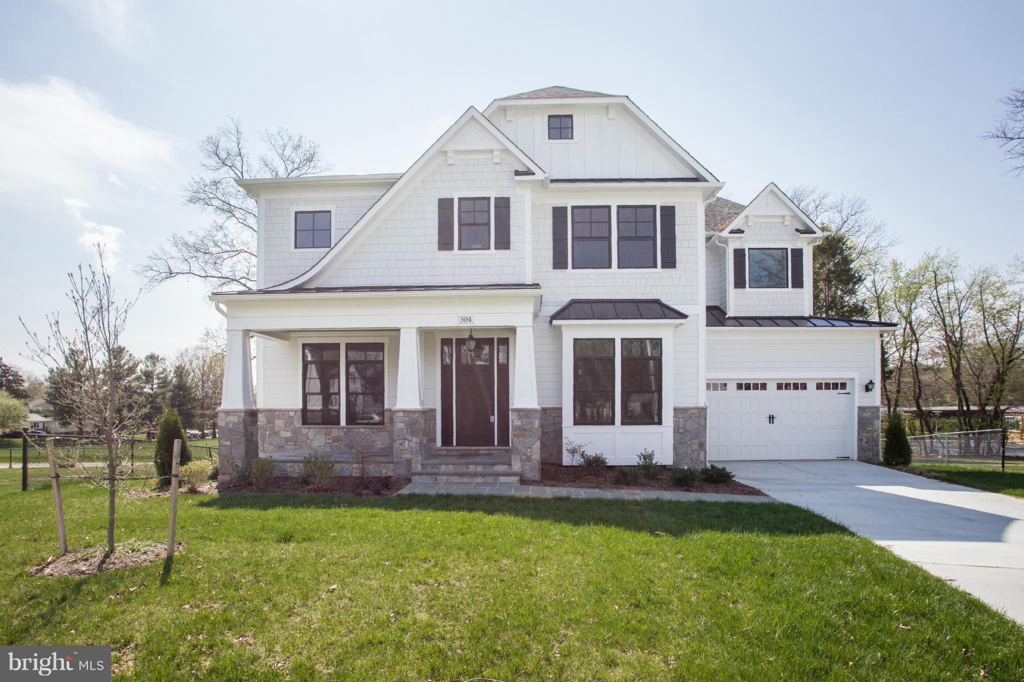 New immediate delivery, Vienna Development Alliance custom home! Premium 1/3 acre lot; quiet culdesac backing to parkland; 5800 sf; 5 bed 4.5 bath; site-finished 4 inch oak main and upper; kitchen w/Thermador, inset cabs, quartz tops, and farmhouse sink; Juliette balcony off master and Trex deck; extensive built-ins and trim throughout; 10/9/9 ceilings-8/7/7 doors; list goes on!