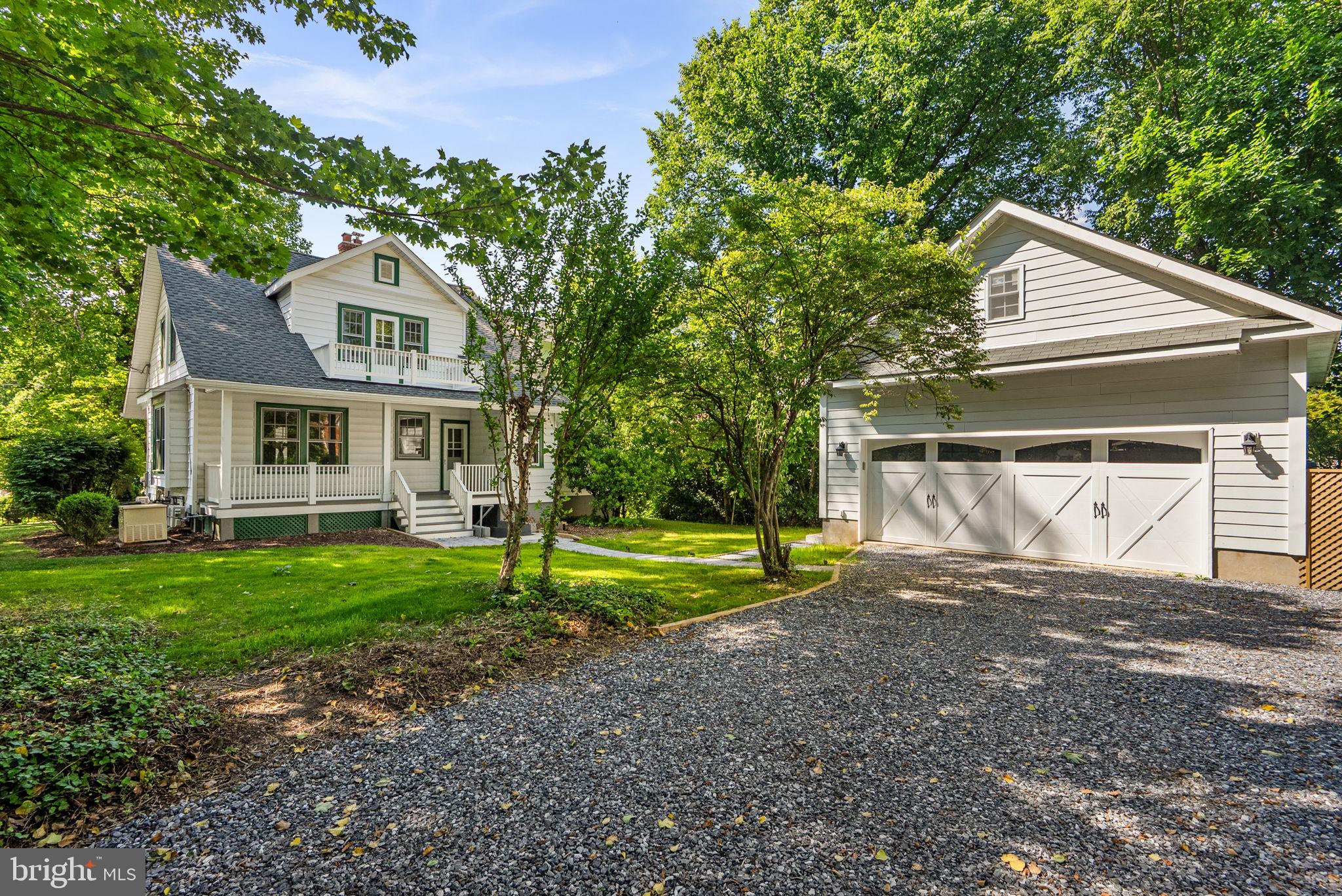 This one is a masterpiece. Set on a classic Silver Spring street, 9403 Warren St is an impeccably restored historic bungalow expanded with a seamless addition and finished to a level you rarely see, all in keeping with the Historic guidelines. No details were spared, with all original components either restored, or masterfully matched. The restoration pairs timeless character with peace of mind thanks to a new roof, true divided light insulated windows for both the highest quality and craftsmanship to match the original design, all-new mechanical systems, all new appliances, and even a whole home generator. Inside, the original charm takes center stage with restored hardwood floors, rich trim work, a showcase fireplace, and carefully revived period details, complemented by curated lighting and hardware that feel authentic to the home’s era, while at the same time boasting top of the line modern conveniences, like wireless Lutron and Skylink 3 way switches. The updated kitchen is both striking and functional, featuring ceiling-height cabinetry, a rare and stunning quartz that matches the exterior trim color to the vein of the stone, a farmhouse sink, and a stainless range with a statement vent hood, all designed to flow naturally into everyday living and entertaining spaces. The main level powder room boasts a hand carved vanity that will leave you speechless. The addition, perfectly matching the original home, provides an exquisite living area on the main level and an incredible primary suite up top. The home features 4 bedrooms and 3.5 baths across a thoughtful layout, while a dedicated office or nursery adds flexibility for work or a quiet retreat.  
The lower-level suite, with a bedroom and full bath creates excellent options for guests, extended stays, or a separate rental income capability. The walkout lower level offers a separate entrance and even a dedicated wine room, complete with handmade wine rack, top of line wine fridge, and a full size laundry room. Outside, the porches deliver the kind of curb appeal that never goes out of style. The detached 2-car garage is a standout with built-in shelving and space for cars and projects, plus a large driveway for expanded parking, all on a charming corner lot. Just over the DC line, the location is amazing, giving you access to the best Washington DC has to offer, minutes to Forest Glen Metro, and close to I-495 for easy commuting. This special property is truly a one of a kind. Make this your home today!