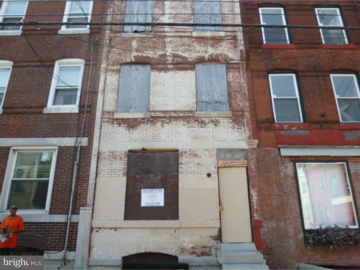 Brewerytown large 3 story 4  bedroom house that is a shell in  condition.  All offers will be presented, $2,500 certified deposit and proof of funds will be required. AS IS Addendum and buyer will be responsible for u/o.  Cash, hard money or 203k financing only. also available is 2820 master, 2824 master and lost at 2733 w stiles. Buy all 3 and get a great deal, Call LA for details All offers will be presented