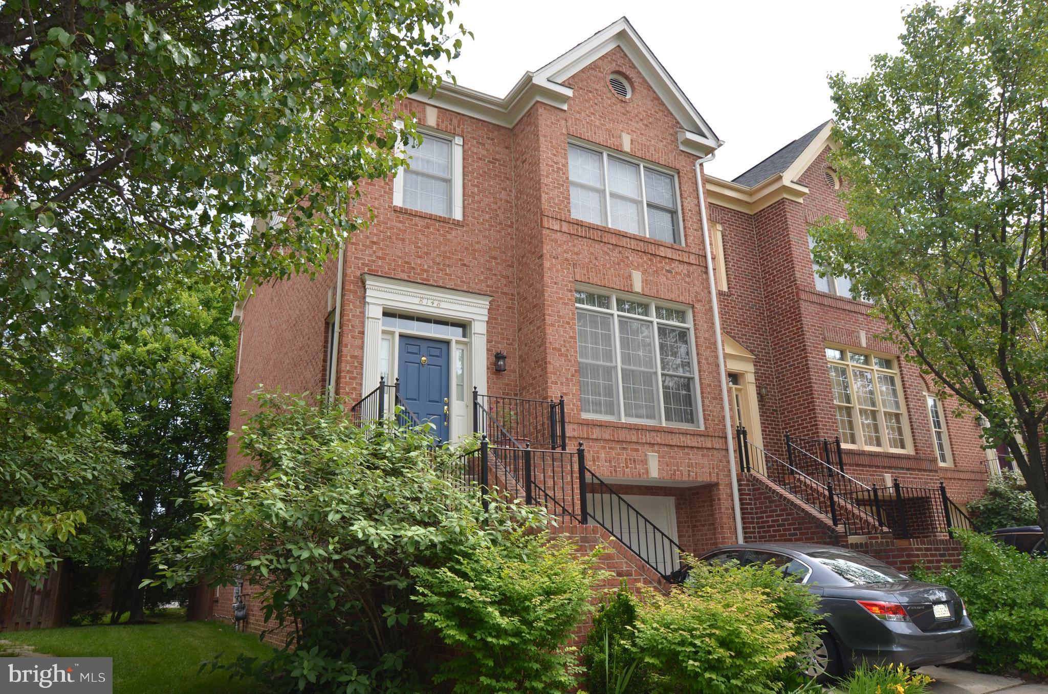 Gorgeous, Light filled, Bright and Sunny Open floor plan Rarely available large End unit townhome in Tysons corner. Three Ensuite bedrooms. 4.5 Bathrooms. Two zone A/C units. Great large Master bedroom with sitting area, Vaulted Ceiling and 2 large Walk-in closets.  Master Bathroom has 2 separate vanities, Separate shower and soaking in tub, and separate water closet.  Main level has 2 story foyer, Living room, dining, room, family room and breakfast knock off kitchen that has a door leading to a nice large Deck great for morning coffee and family gatherings.  Gourmet kitchen with SS appliances.  Walkout Basement has a spacious great room with cozy wood fireplace and lots of windows and a door leading to a nice large brick patio including Full bathroom and a laundry room.  Lots of updates.  Great location close to Tysons Malls and Mosaic center with all the attractions including great restaurants,  shopping's,  movies theatres,  and farmers market during Summer time.  Minutes to Dunn Loring and Silver line metro.  Easy Exit to route 7,  lee highway and major routes including 495,  I-66.