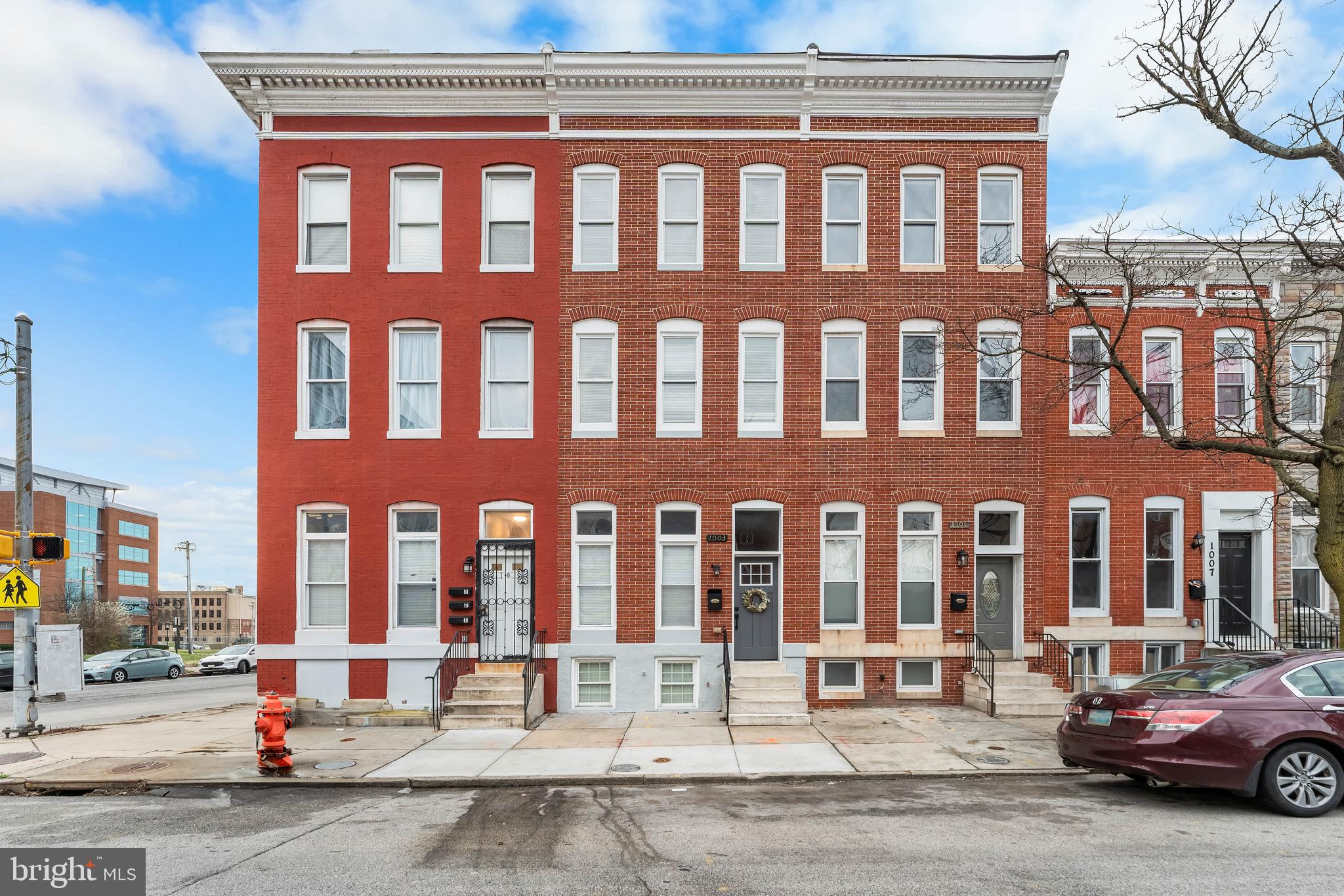 Welcome to this beautifully finished rare 6 -bedroom 51/2-bathroom townhouse . This fully renovated house give you all the space that you want on all the  four levels .The house boast of a classic brick front, you are invited to the sophisticated interior featuring  a very impressive  crown molding all over the house. .The home offer generous 9ft+ ceilings .Recess Lightings,, impressive ceiling fans and engineered flooring that give an accent to the stylish design .The gourmet kitchens is fabulously equipped with an island ,stainless steel appliances  granite countertops, with back splash. . The large windows illuminates the living area. The upper levels features multiple bedrooms and bathrooms, Enough space for large family and  guests. The fully finished basement adds  versatility and functionality .It comes with additional1 bedroom,1 full bath  and a family room for leisure and entertainment. The walk out basement flows into the nicely finished  concrete fenced yard .Location is less than 2 miles from the Baltimore Harbor/Downtown .few mins to Oriole park at Camden Yards, walking distance to Maryland Medical Center. More to see and More to  ENJOY