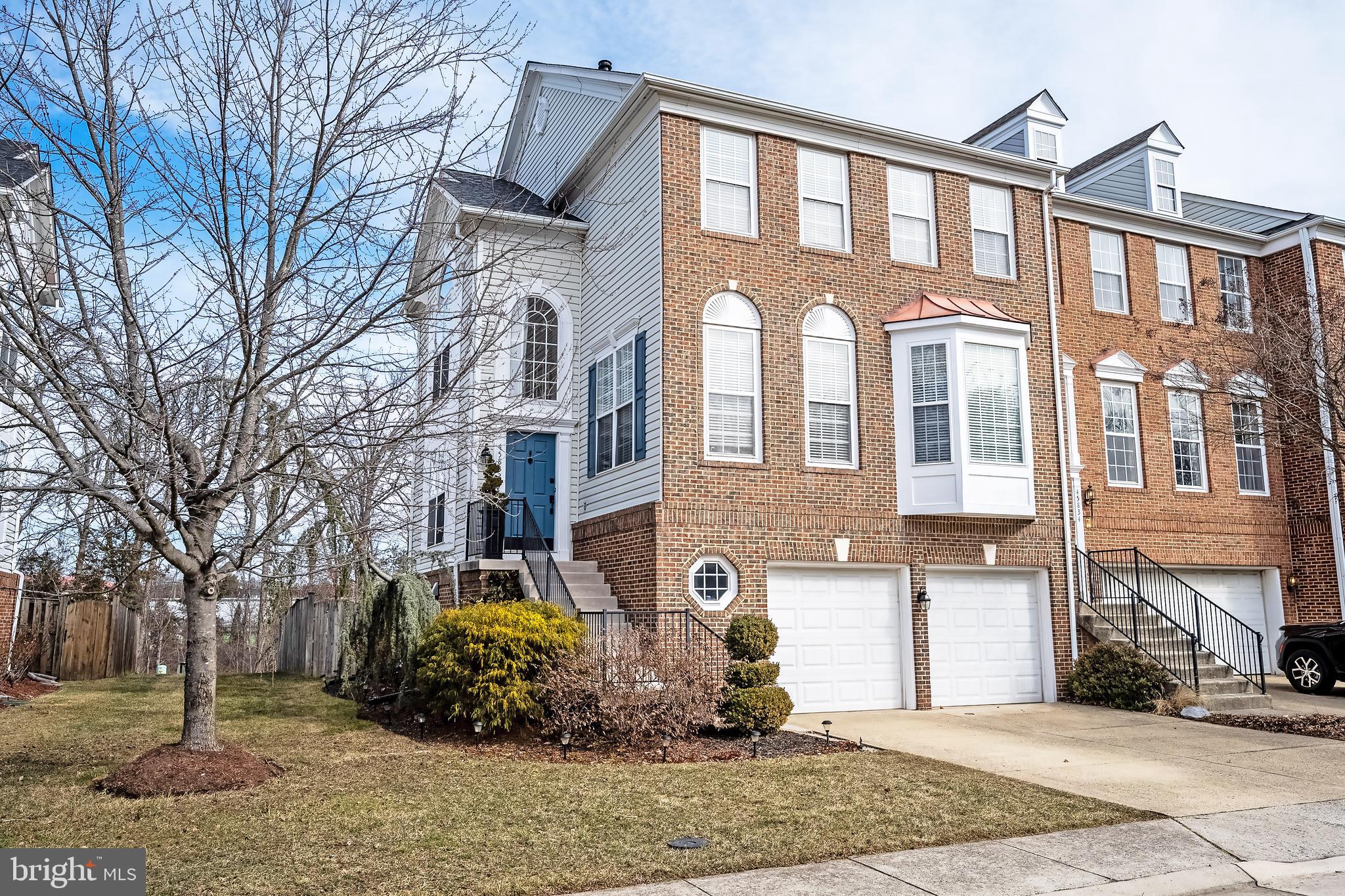 Beautiful 4BR 3.5BA end-unit townhome in Sterling’s sought after Cascades Park community.  Immaculate home.  Pride of ownership shines throughout!  Updated eat-in kitchen with granite countertops, recessed lighting, custom cherry cabinets, GE/Kenmore appliances, tile backsplash, built-in microwave & large pantry.  Family room off kitchen has hardwood flooring, ceiling fan, & gas fireplace with wood mantle.  Large living & dining rooms with gleaming hardwood flooring, lots of light & walkout to deck.  Huge master suite has hardwood flooring, gorgeous tray ceiling, ceiling fan & large walk-in closet.  Must-see master bath with large soaking tub, walk-in shower, quartz countertop, dual sinks, tile flooring & recessed lighting.   Fully finished basement boasts a 4th bedroom, full bath & large recreation room with walkout to patio.  Private, fully fenced back yard with brick patio & gorgeous landscaping.  Large Trex deck.  Great for entertaining!  Two car garage with extra storage space, built-in cabinets & shelving and large utility closet.  Recent updates include tankless gas water heater, HVAC, garage doors, updated baths, appliances, roof, Trex deck & more!  Community amenities include outdoor pool, tennis courts, trails & playgrounds. Incredible location close to shopping, restaurants, Dulles Airport, Dulles toll road, Route 28, Route 7, Fairfax County Parkway & One Loudoun.  Potomac Falls HS pyramid!