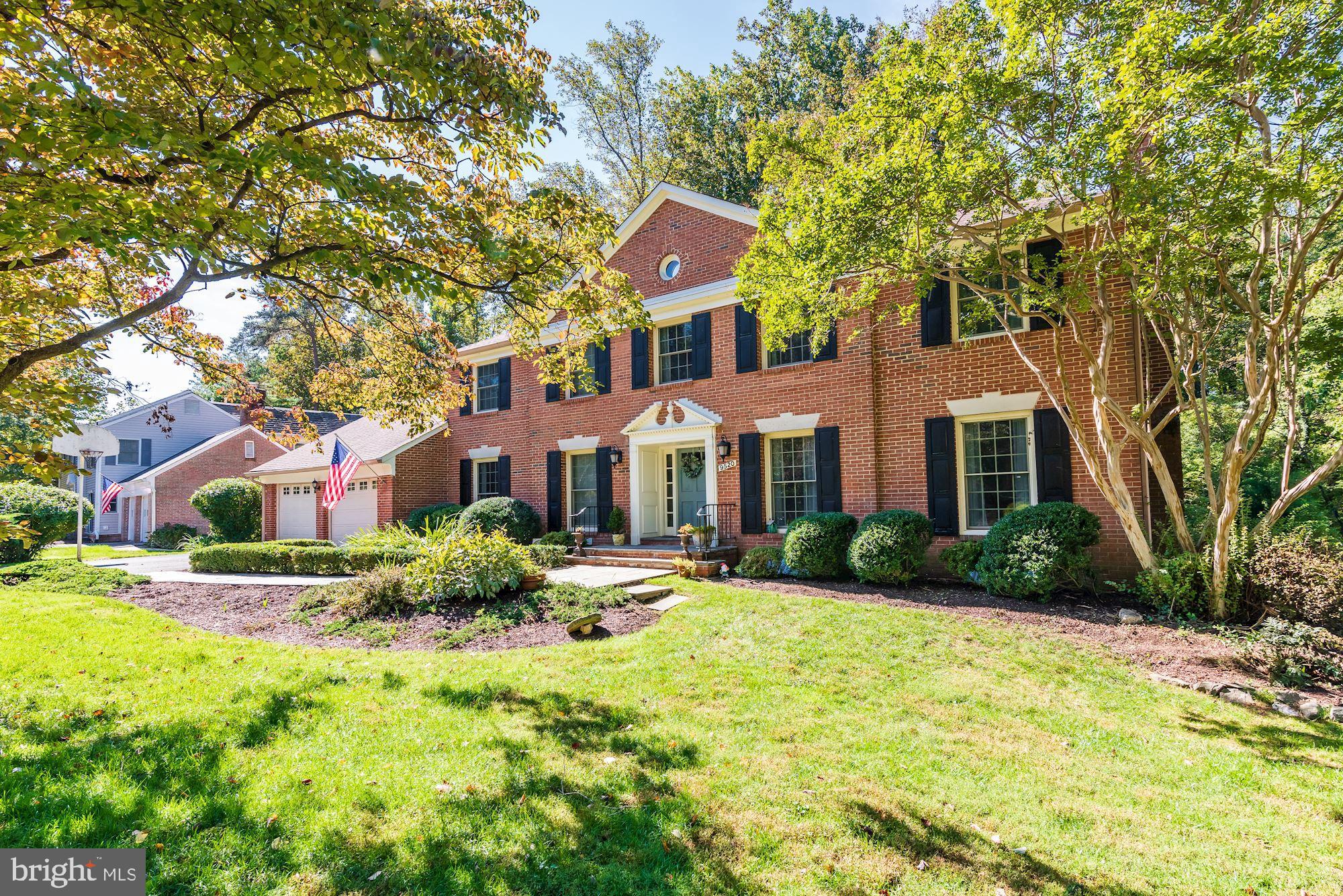 Wonderful, spacious brick home in the sought-after Heritage Farm neighborhood, in easy walking distance to Potomac Village shops. The largest model in the neighborhood, this home offers a large landscaped yard backing to trees and parkland - and has been lovingly updated throughout. The smashing new designer kitchen offers great table space and sliding glass doors opening to the large deck with views of trees and lawn. A generous family room with fireplace and built-ins opens to the kitchen area. The welcoming front foyer opens to a large, gracious living room with fireplace. The dining room can accommodate large gatherings in a gracious manner, and opens to the deck through sliding glass doors. A generous office with built-ins and closet, along with a powder room and a laundry/mudroom - complete the main level. Upstairs, the primary bedroom suite offers plenty of space and a nicely renovated full bath. Four other bedrooms and two additional renovated baths complete this level. The walkout lower level offers a world of space including a second kitchen, full bathroom, a large recreation/family room, an exercise area and workshop space. This is a special home in a fine Potomac neighborhood and not to be missed! Seller rentback requested.