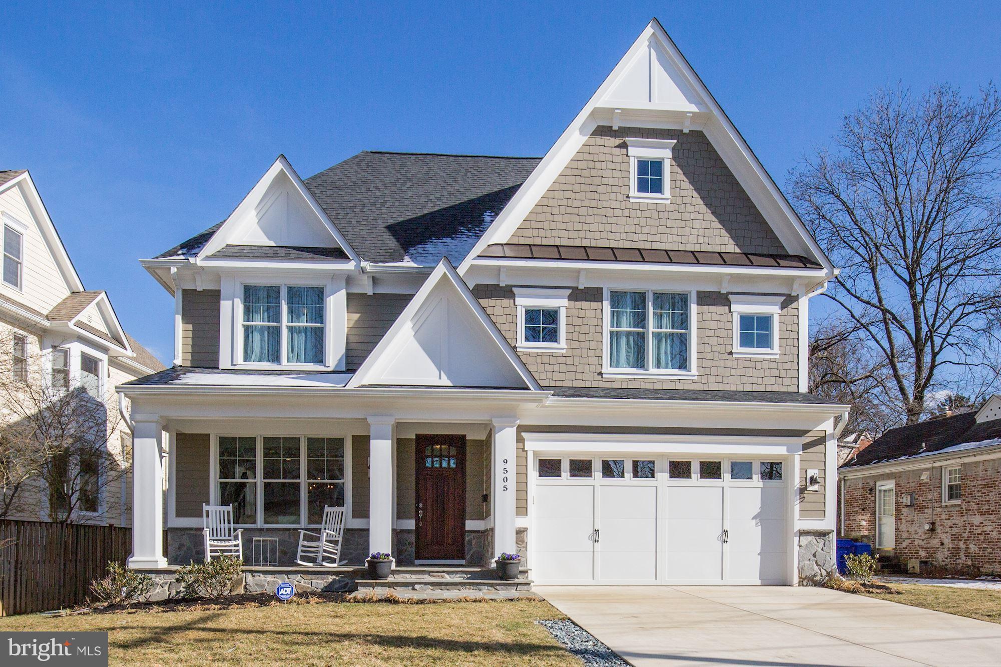 Stunning 6BR + office on quiet street with rare deep level yard. Gourmet Kitchen has White Spring leathered granite, Viking appliances and six burner range. Great room comes with built-ins, Sonos sound bar, TV, and steps to full width slate patio. Mudroom with tile floor, cubbies, and large closet. Master Suite has dual WICs, freestanding tub, plus space for sitting room and desk. Main level office could be a bedroom. Elfa closets in several secondary bedrooms. Huge recreation room with pool table and ping pong included. Fully fenced yard with dog relief area. Enterprise grade Pakedge Wi-Fi network. Photos from 2018. See floor plans in photos.
