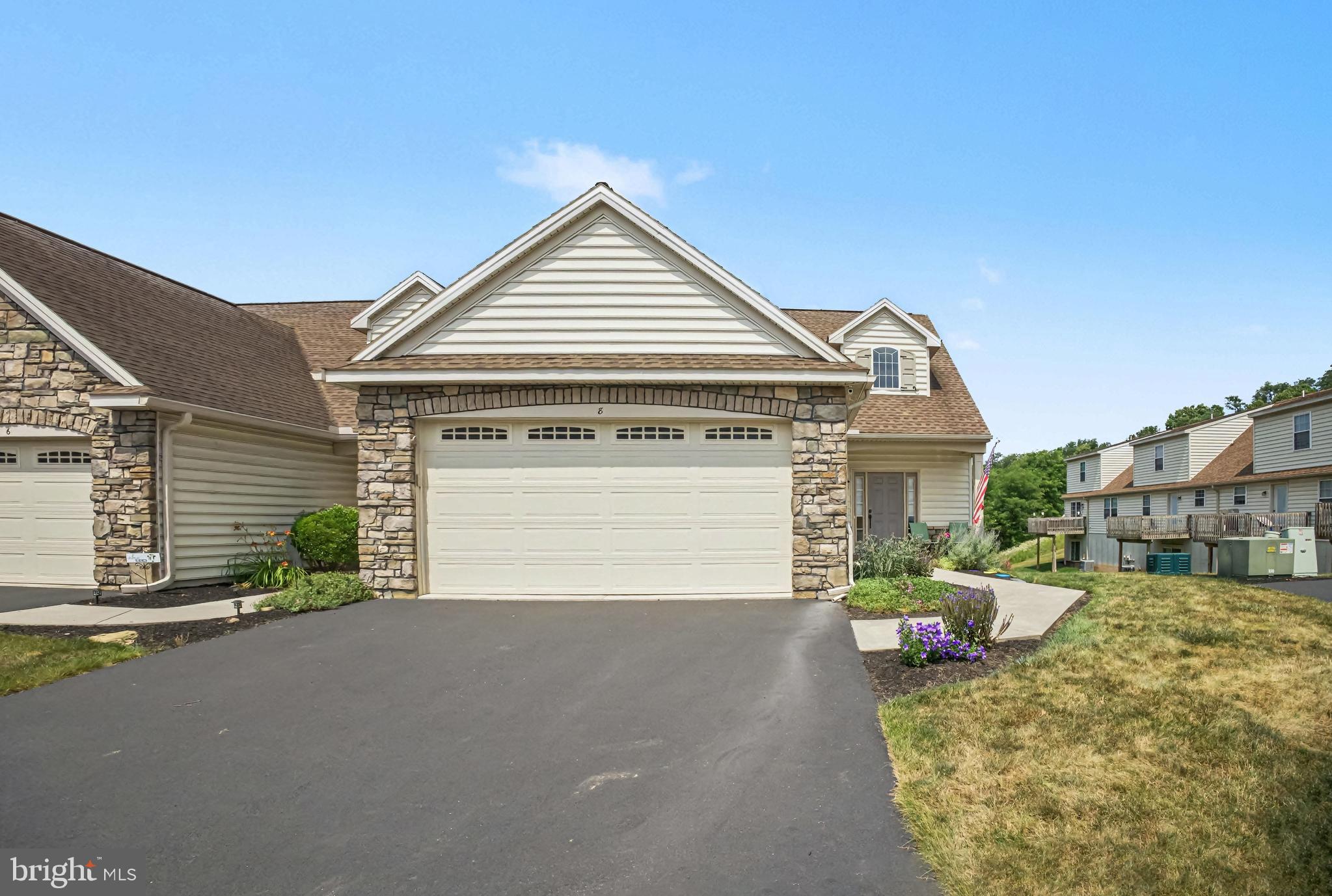 Welcome to this beautifully maintained end-unit townhome in the desirable Conoy Crossing community, offering over 2,000 square feet of comfortable living space. The thoughtfully designed open floor plan features a spacious eat-in kitchen with a dining area that flows seamlessly into the main living space, creating the perfect setting for everyday living and entertaining.

The first-floor primary suite provides convenience and privacy, complete with a walk-in closet and a well-appointed en-suite bath featuring a tiled walk-in shower. Upstairs, you'll find two additional bedrooms, a versatile loft ideal for a home office or sitting area, and a full bath.

The full basement offers abundant storage space, including a unique storage area beneath the garage, a valuable feature not found in many homes within the community. A spacious two-car garage adds even more convenience.

Combining low-maintenance living with generous space and an exceptional floor plan, this move-in-ready home is one you won't want to miss!