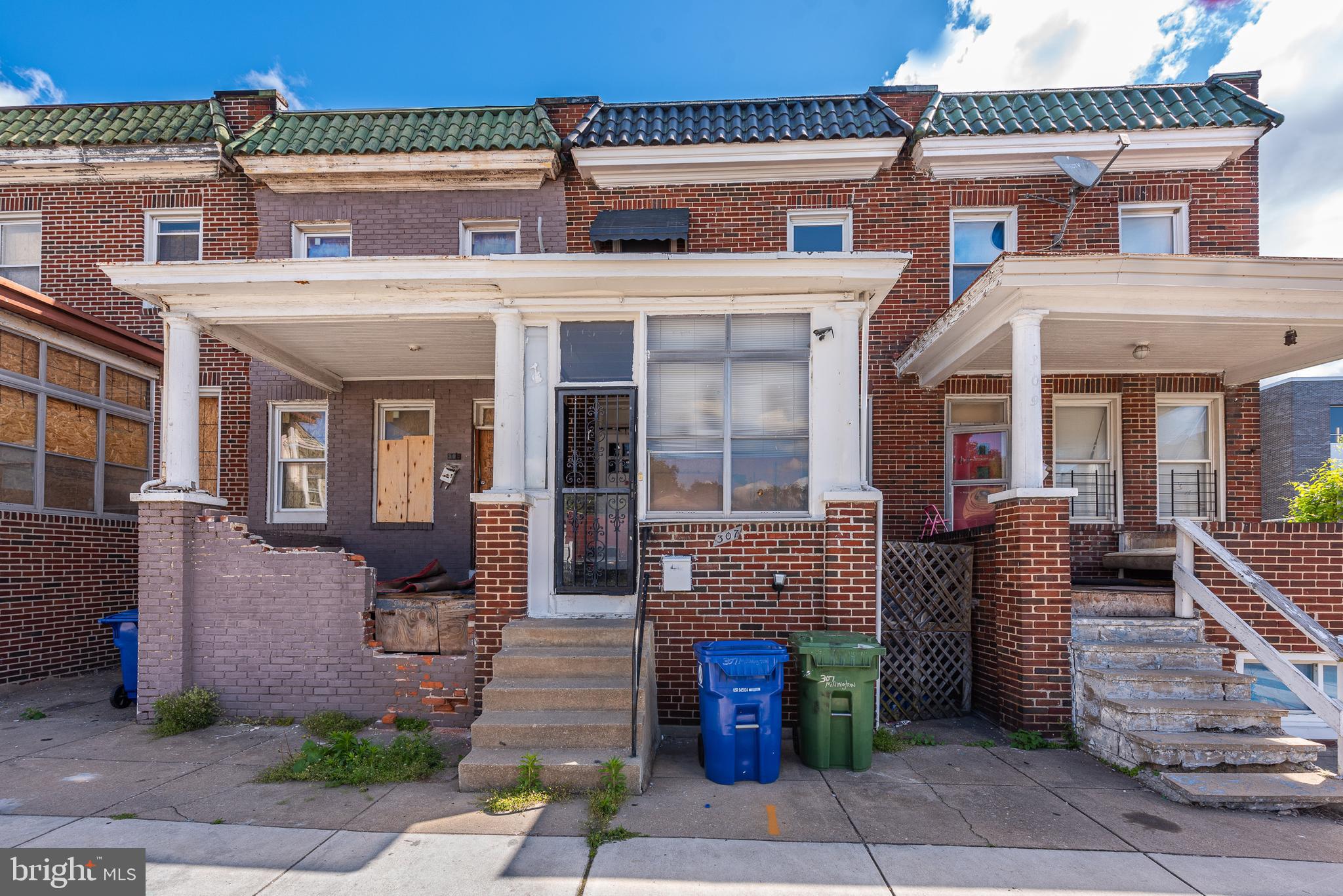 CALLING ALL INVESTORS!  SPACIOUS ROWHOME WITH 3 FINISHED LEVELS THAT'S READY FOR YOUR RENOVATIONS OR FIX UP AND ADD TO YOUR RENTAL PORTFOLIO!  Main level with a spacious living room, separate dining room, and kitchen, upper level with 3 bedrooms and 1 full bath, basement with a 2nd full bath, and a rear patio.  Sold As-Is!