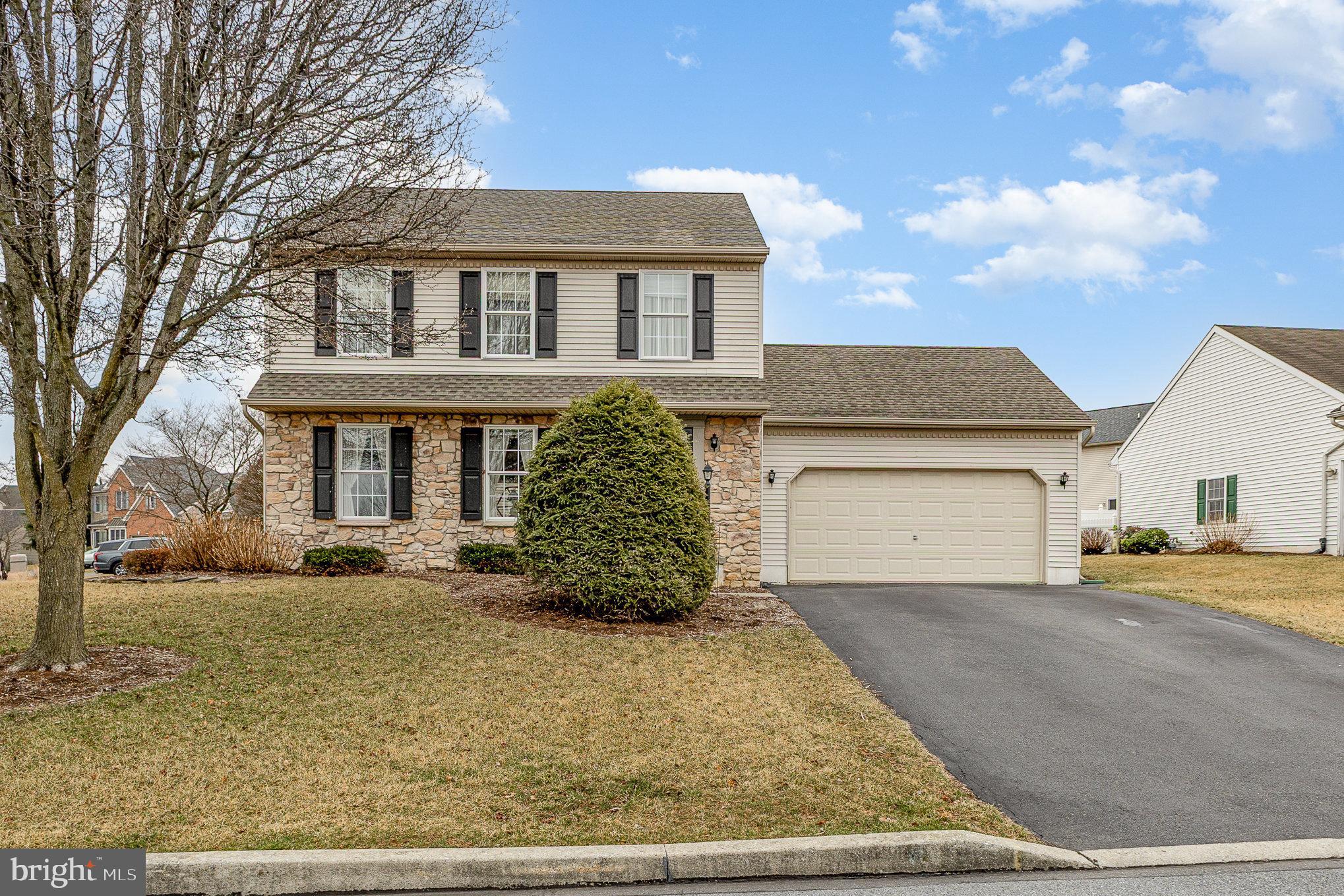 Welcome to this beautifully maintained 3-bedroom, 2.5-bath single-family home located in desirable Oaks of North Londonderry Subdivision, within the sought-after Palmyra School District.

Step inside to an inviting open floorplan that’s perfect for both everyday living and entertaining. The spacious family room features a cozy gas fireplace, creating a warm and welcoming atmosphere. The eat-in kitchen flows effortlessly into the living and dining areas, making the most of the home’s functional layout.

Recent updates include a new roof (2019) and new water heater (2021), giving you peace of mind for years to come. Outside, enjoy a lovely backyard patio complete with a charming trellis—ideal for summer evenings and outdoor dining. A large (8' by 12') storage shed adds even more convenience.

Truly move-in ready, this home is a perfect blend of comfort, convenience, and location. Don’t miss your chance to make it yours!