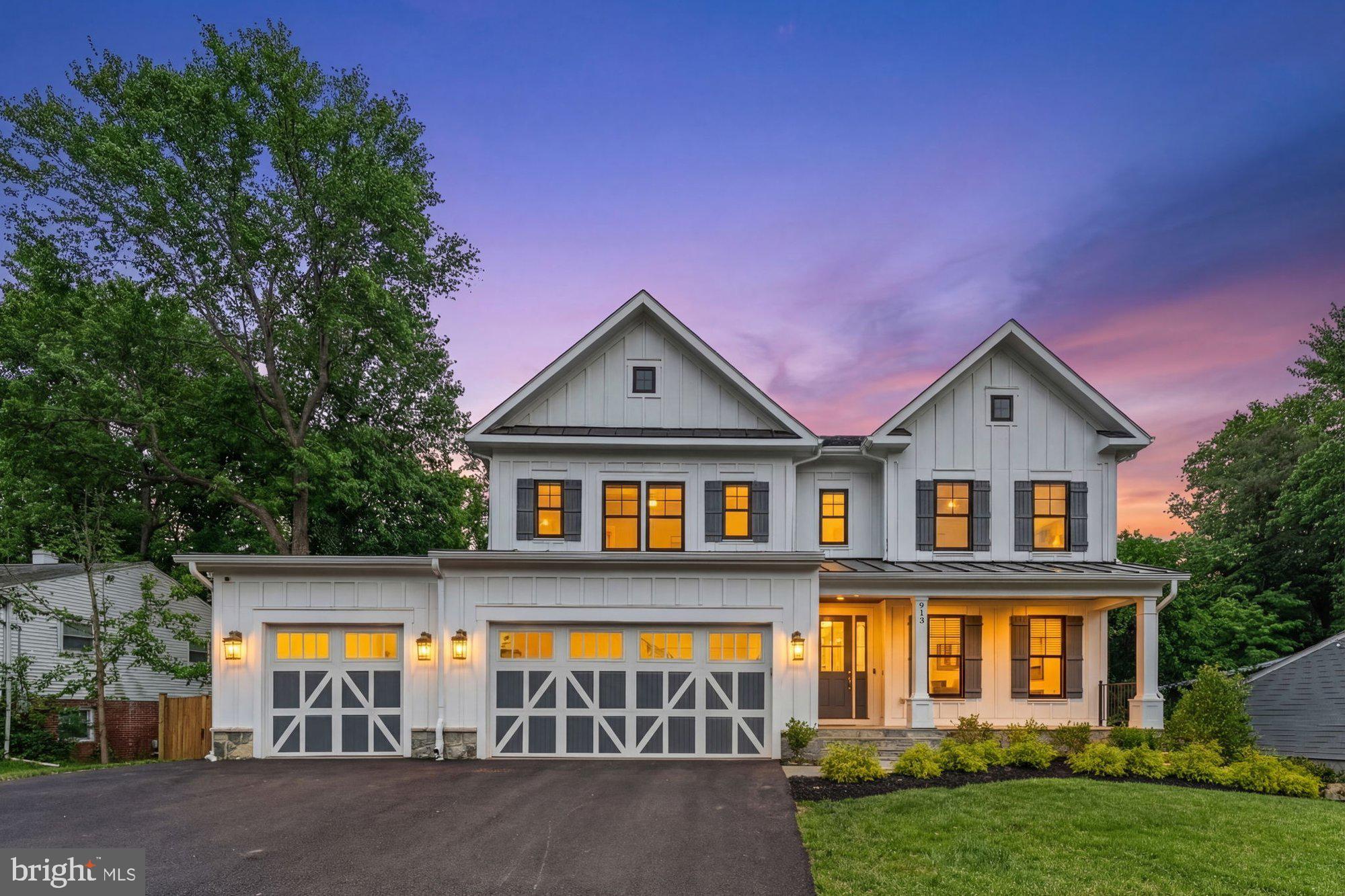 Beautifully crafted custom home offering 7 bedrooms, 7.5 bathrooms, and 6,076 square feet of living space, ideally located on a newly paved street in the heart of Vienna on a 0.36-acre lot. The open floor plan features wide-plank hardwood floors, designer lighting, and a spacious family room with fireplace that flows seamlessly into the gourmet kitchen. The kitchen is equipped with a full Thermador appliance package, custom cabinetry, quartz countertops, and a large island ideal for everyday living and entertaining. The upper level includes a luxurious primary suite with a spa-like bath featuring a steam shower, along with well-appointed secondary bedrooms and updated baths. A third-level loft provides flexible space perfect for a home office, playroom, or additional lounge area. The finished lower level offers additional living space complete with a wet bar, ideal for entertaining, recreation, or guests. Outdoor living is enhanced by a screened porch overlooking a professionally graded yard with a stormwater management system sized for a future pool. Additional upgrades include Sonos sound system throughout, full-house generator, whole-house water filtration system, water booster pump, monitored security cameras, epoxy-coated 3-car garage with built-in workbench, and TVs that convey. Washer and dryer also convey. Prime Vienna location close to shops, dining, parks, and major commuter routes.