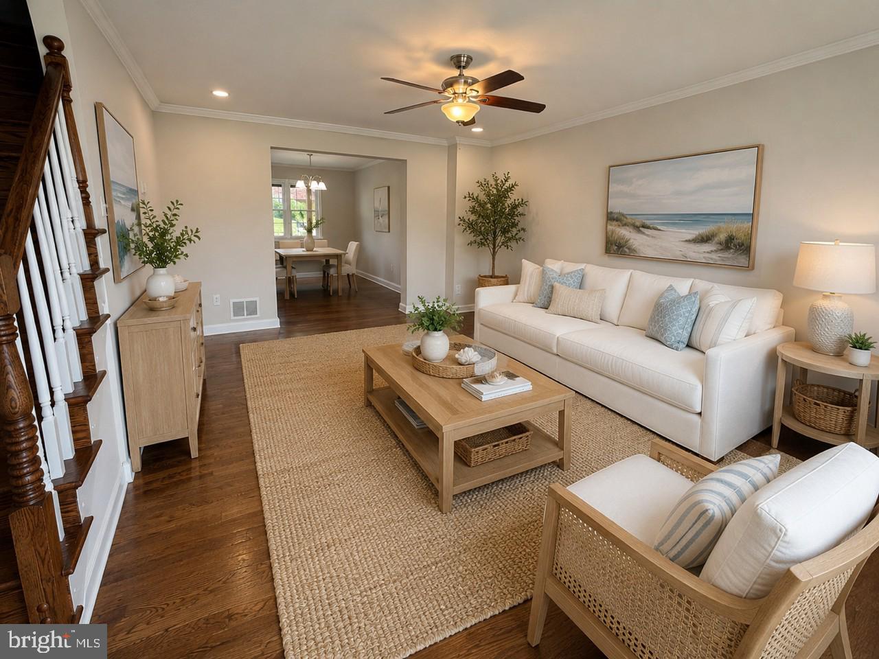 Welcome to 5649 Utrecht Rd., a beautifully renovated home where nearly every surface has been thoughtfully updated to create a space that feels both timeless and completely move-in ready. From the gorgeous refinished hardwood floors to the fully redesigned kitchen and fresh finishes throughout, the amount of work poured into this home is immediately evident the moment you walk through the door.

One of the standout features is the completely reimagined main level. Unlike many homes in the community, the wall between the kitchen and dining area was opened to create a seamless open-concept layout that completely transforms the flow of the home. Whether entertaining guests or enjoying everyday life, the space feels bright, functional, and connected.

The kitchen was fully renovated with classic white shaker-style cabinetry, quartz countertops, white subway tile backsplash, stainless steel appliances, updated lighting, a charming coffee bar area, and a large island with seating and additional storage below and beautiful LVP flooring,  truly the heart of the home.

Professionally refinished hardwood floors run throughout the first and second levels and pair beautifully with the custom stained staircase and freshly painted banister. Recessed lighting and updated fixtures throughout the home give every space a warm and elevated feel.

Upstairs offers three generously sized bedrooms with ample closet space along with an updated bathroom featuring a new vanity, mirror, and lighting.

The finished lower level offers incredible flexibility and can function as a rec room, guest space, home office, gym, or potential fourth bedroom setup. Brand-new LVP flooring, fresh paint, and a newly coated utility/storage area make the basement feel fresh, bright, and usable from day one.

Outside, enjoy the covered rear porch with built-in seating overlooking the fully fenced backyard, along with the convenience of a private two-car parking pad.

Recent updates include roof replaced in 2023, brand-new sump pump in 2026, brand-new basement windows in 2026, brand-new front door in 2026, new front walkway and entry stairs in 2026, fresh paint throughout, refinished hardwood flooring, new recessed lighting and fixtures throughout, and extensive kitchen and basement renovations completed in 2026.

Conveniently located near I-95 and I-695 with easy access to shopping, dining, and commuter routes.

Schedule your private showing today.