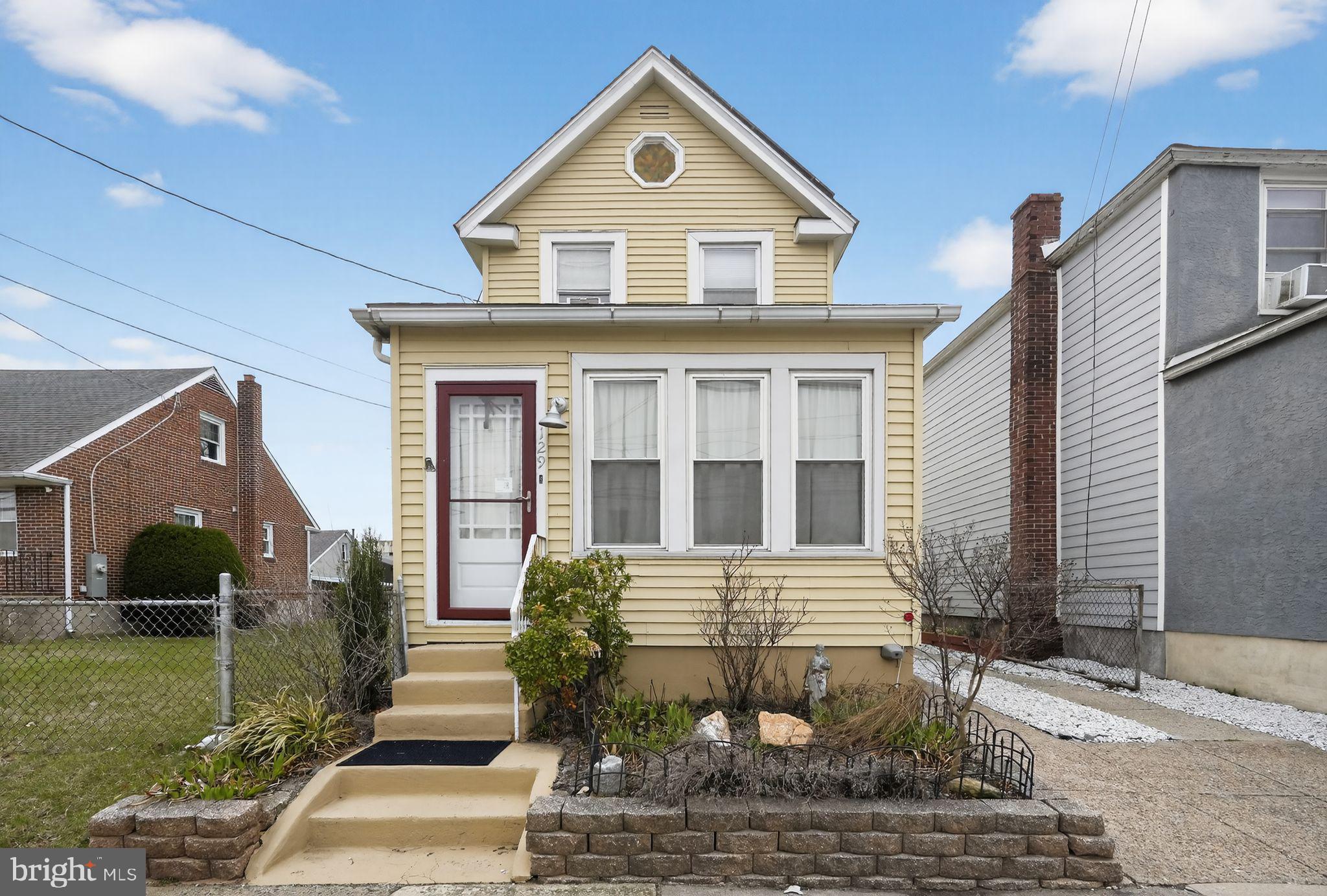 Wlecome to this versatile and well-located, this 2–3 bedroom, 2 full bath home in Essington offers flexible living with strong lifestyle and investment appeal. Just minutes from Philadelphia International Airport, under 3 miles to I-95, and a short drive to Center City, the location provides seamless access to major commuting routes, dining, and entertainment.  The main level features updated flooring, a neutral color palette, and an open-concept layout that easily adapts to your needs, whether as a combined living and dining space or expanded entertaining area. The kitchen is positioned at the rear of the home, offering views of the landscaped backyard and direct access outdoors, creating a natural flow for everyday living.  A full bath on the main level has been tastefully updated with contemporary tile finishes, including a walk-in shower. An adjacent flex room  with abundant natural light can function as a third bedroom, home office, or sunroom depending on your lifestyle. Upstairs, you’ll find two comfortable bedrooms and a second full bath, along with a spacious landing area that adds functionality and storage potential. The outdoor space is a standout feature, with mature landscaping, patio area, and a private setting ideal for relaxing or entertaining. A detached 2-car garage includes an additional finished room, offering excellent potential for a workshop, studio, or hobby space. Also on the garage you have solar panel farm.  Notable updates include newer flooring, refreshed paint, updated main-level bath, and major mechanical improvements. A rare opportunity for a flexible, well-connected home with added value potential.