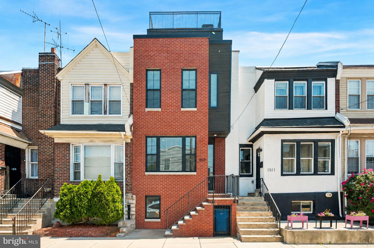 Welcome to 1509 S. 31st Street — a beautifully designed 3-bedroom, 3.5-bath residence in the heart of rapidly growing Grays Ferry. Combining modern finishes, generous living spaces, and breathtaking skyline views, this home delivers an elevated city lifestyle with the rare convenience of private parking and multiple outdoor spaces.
Step inside to discover a bright, open-concept layout where sun-filled living and dining areas flow effortlessly into a sleek contemporary kitchen, creating the perfect setting for both everyday living and entertaining. Just off the kitchen, a private rear terrace offers an ideal space for morning coffee, outdoor dining, or unwinding after a long day.

Upstairs, spacious bedrooms provide flexibility for guests, home offices, or growing households, while the expansive primary suite serves as a true retreat with spa-inspired finishes and thoughtful design details throughout. The crown jewel of the home is the incredible rooftop deck, where sweeping Center City skyline views create an unforgettable backdrop for relaxing or entertaining year-round.

Additional highlights include 1-car parking, ample storage, and a functional floor plan designed to maximize both comfort and style.

Perfectly positioned just minutes from University City, Graduate Hospital, Fitler Square, CHOP, Penn, and Center City, Grays Ferry continues to attract attention for its accessibility, development, and vibrant neighborhood energy. Enjoy close proximity to the Schuylkill River Trail, local cafés and restaurants, parks, nightlife, major highways, and public transportation—all while living on a fantastic block!

1509 S. 31st Street offers a rare opportunity to own a spacious, modern home with parking, outdoor living, and iconic skyline views in one of Philadelphia’s fastest-evolving neighborhoods.