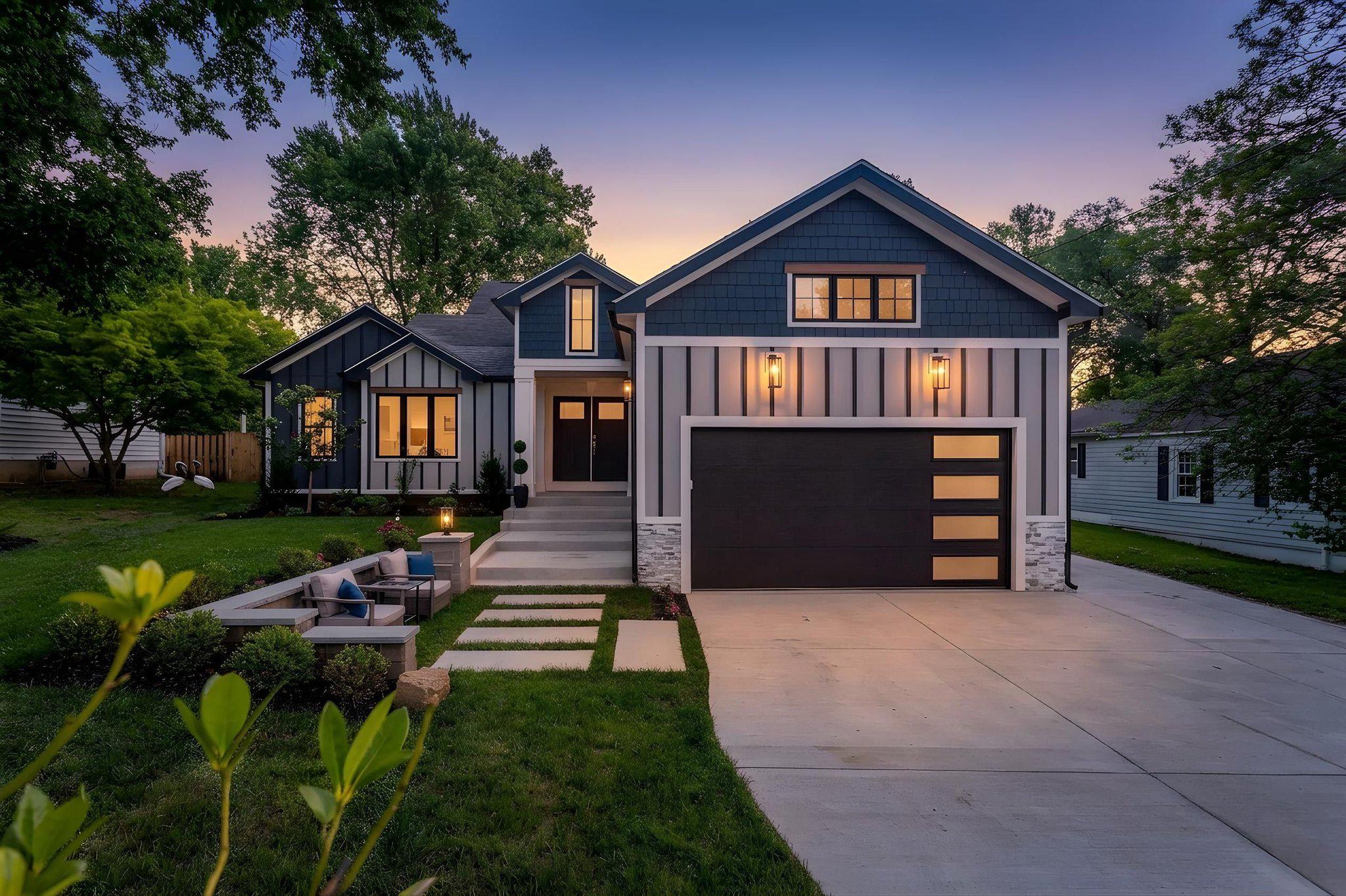 <p>Welcome home! This delightful home in the Tremont Gardens neighborhood of Falls Church has been completely and thoughtfully renovated and must be seen to be appreciated! The entire facade has been transformed with the addition of a two-car garage, transformed roofline and finishes that give a modern take on Craftsman style meets Modern Farmhouse! The transformation is stunning!</p>

<p>As you enter the home, the large foyer gives a hint of the cozy elegance to come. It is very light and leads to two bedrooms and a full bath in a wing to the left of the entrance. Then proceed to an open floor plan living space that begins with a beautiful new kitchen featuring acres of quartz on the enormous island with seating for 7! There are new high-end appliances and plenty of counter space for prepping gourmet meals with the whole family gathered around. Off of the kitchen is the convenient mud room and laundry area.</p> 

<p>Beyond the kitchen lies the sun-drenched dining room which leads to the living room. You can entertain with ease as guests have their choice of either the covered patio on the side of the house or the covered porch at the back of the house which overlooks the .25 acre lot.
The entire main level and the upstairs bedroom level have luxury vinyl plank flooring.</p>

<p>Head upstairs for more delights including neutral paint colors, many closets, skylights and updated bathrooms. Relax in the luxurious primary suite with adjoining updated spa-like ensuite. Two skylights give a view of the night sky while soaking in the stand-alone tub or separate shower. There are two more generously-sized bedrooms on this level, one with it's own bath and walk-in closet. The hall bath has also been updated.</p>

<p>Go up one more level to check out the additional 400+ sq ft of living space that was added by finishing the attic space into a bedroom/study at the top of the house!</p>

<p>Come see this home and you'll decide to make it your own!</p>
