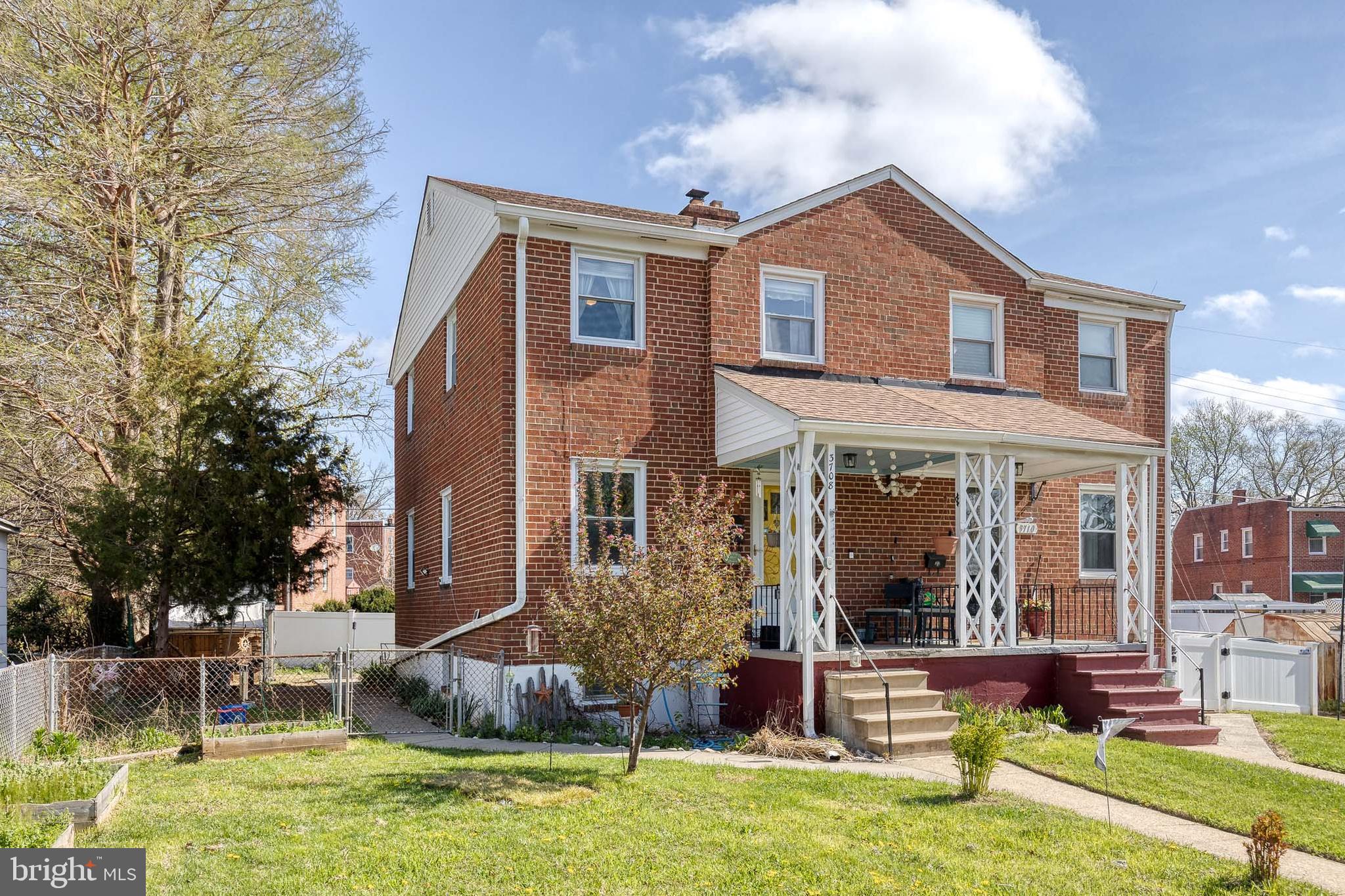 Welcome to this charming end-of-group brick rowhome in the desirable Hamilton neighborhood! BRAND NEW, high-efficiency HVAC, BRAND NEW main sewer line, and newer roof! This 3-bedroom, 1-bath home offers a spacious and inviting layout with a bright living room and dedicated dining area that is perfect for everyday living and entertaining.

The upper level features three comfortable bedrooms and a full bath, while the partially finished lower level provides additional living space ideal for a family room, home office, or flex area with convenient walk-out access.

Enjoy outdoor living with a fully fenced yard and private outdoor space, plus the added bonus of a shed for extra storage. End-of-group location offers additional natural light and yard space. Conveniently located near shopping, dining, and commuter routes, this home is a fantastic opportunity!