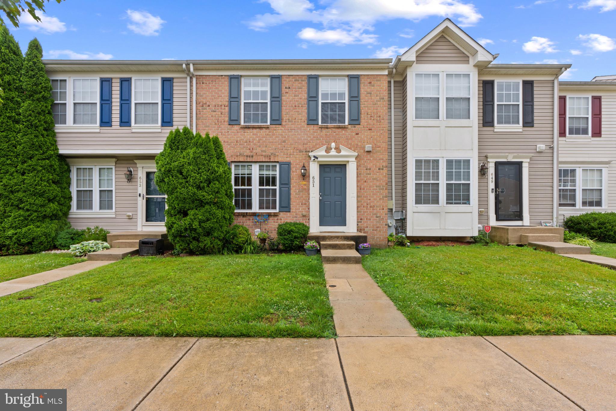 Pride of ownership shows in this beautiful 3-Level townhome in the Holly Woods community in Aberdeen.  Let’s start your tour as we step inside the inviting entry level with a bright and open dining room and living room with hardwood floors, a lovely kitchen with new flooring, granite countertops and ample cabinetry, and a half bathroom.  Continue through the sliding glass doors that lead to a spacious deck with stairs ascending down to your private fenced backyard.  Perfect for entertaining!  Upstairs, you will discover the primary suite with vaulted ceilings and an attached private bathroom, two additional bedrooms, and an additional full bathroom. Retreat to your fully finished lower level with new flooring, complete with a family room, a 4th bedroom, an additional den/office area and laundry room with extra storage. Residents of Holly woods enjoy convenient access to neighborhood parks, shopping, dining, and recreation. Located just minutes from I-95, Route 40, Aberdeen MARC Station, and Aberdeen Proving Ground, this home offers an easy commute while keeping you close to parks, community events, shopping centers, and all that Aberdeen and Harford County have to offer.  Other Features include:  New Carpet, New flooring, Freshly painted, New Roof installed in 2024, New water heater installed in 2024, Two Assigned parking spaces, and more!