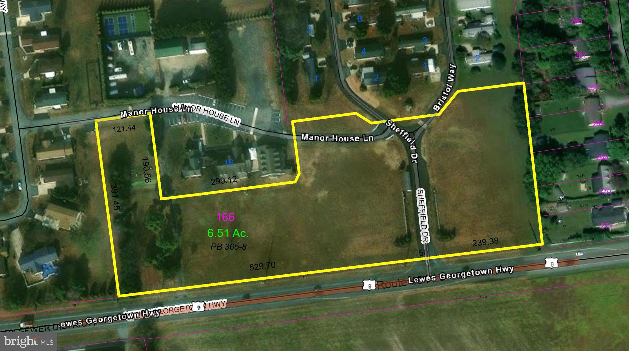 Excellent commercial development opportunity! Location! Location! Location! Hundreds of homes within 1-3 mile radius of this parcel with hundreds more approved and under development. Ideal location for a high-volume neighborhood shopping center, fast food, convenience store. Shared entrance with Sussex East Mobile Home Park.  B-1 zoning in place--no public hearings required--go straight to site plan approval and build it!