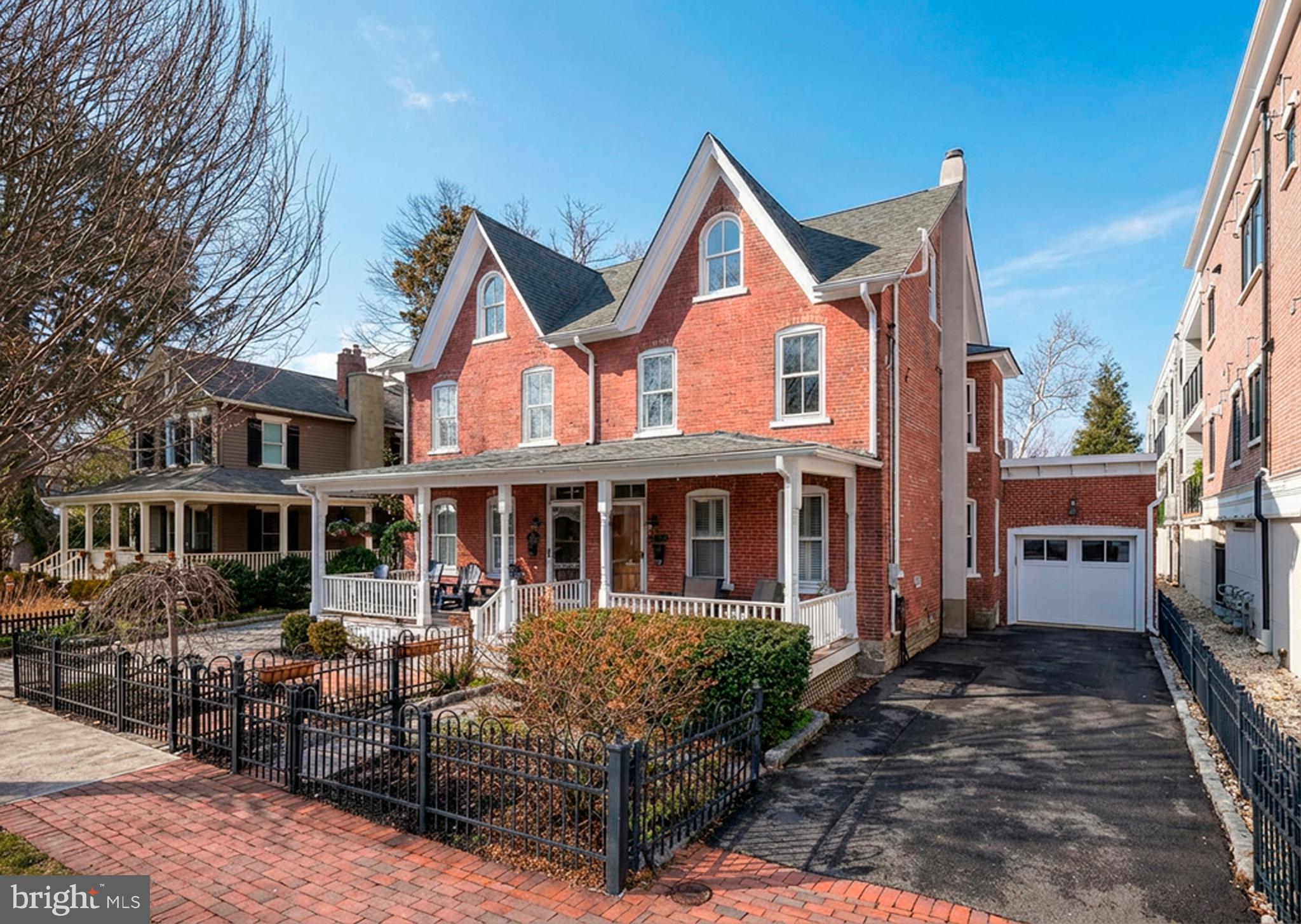 Located on the riverfront along N. Main Street—one of the most desirable addresses in New Hope and all of Bucks County—this three-bedroom, one-and-a-half-bath Victorian twin offers a perfect blend of historic charm and modern updates. Inside, you’ll find hardwood floors, a newly renovated kitchen, and a spacious, fully updated main bath. There is an attached 2 car garage and two off street parking spaces in the driveway. The fenced backyard features plenty of room for outdoor entertaining with a brick patio for grilling and dining. There is an additional patio right on the river with fireplace and a private dock offering easy river access for boating, kayaking or relaxing by the water. Just steps to all New Hope has to offer... renowned dining, boutique shopping, and vibrant cultural attractions. This is a rare opportunity to own a true riverfront gem in the heart of town.