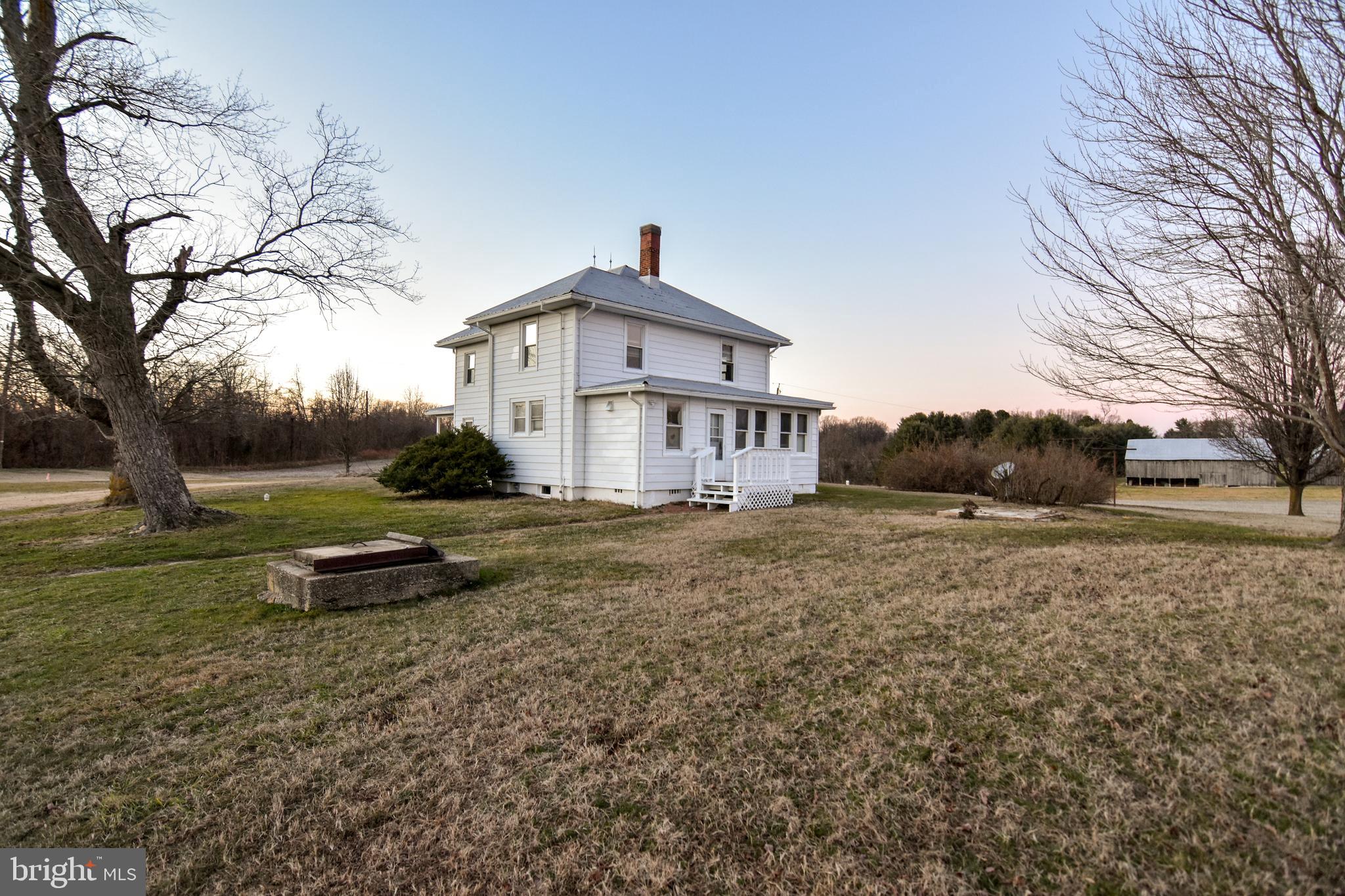 Recently updated 3-bedroom farmhouse overlooking 47 acres, seamlessly blending classic charm with modern convenience. With recent enhancements, this home offers a perfect balance of timeless appeal and contemporary comforts against the backdrop of expansive, well-maintained grounds. The home offers a country style kitchen, spacious living room, and a dining room big enough for the entire family to enjoy a meal. Breakout a rocking chair after a long day, relax and take in the picturesque views of fields and trees on the covered back porch. Conveniently located for a short drive to Andrews air force base, Annapolis, Washington Dc, and many other amenities. This country classic will not last long!! Tenants will not have access to the barns and or carport.