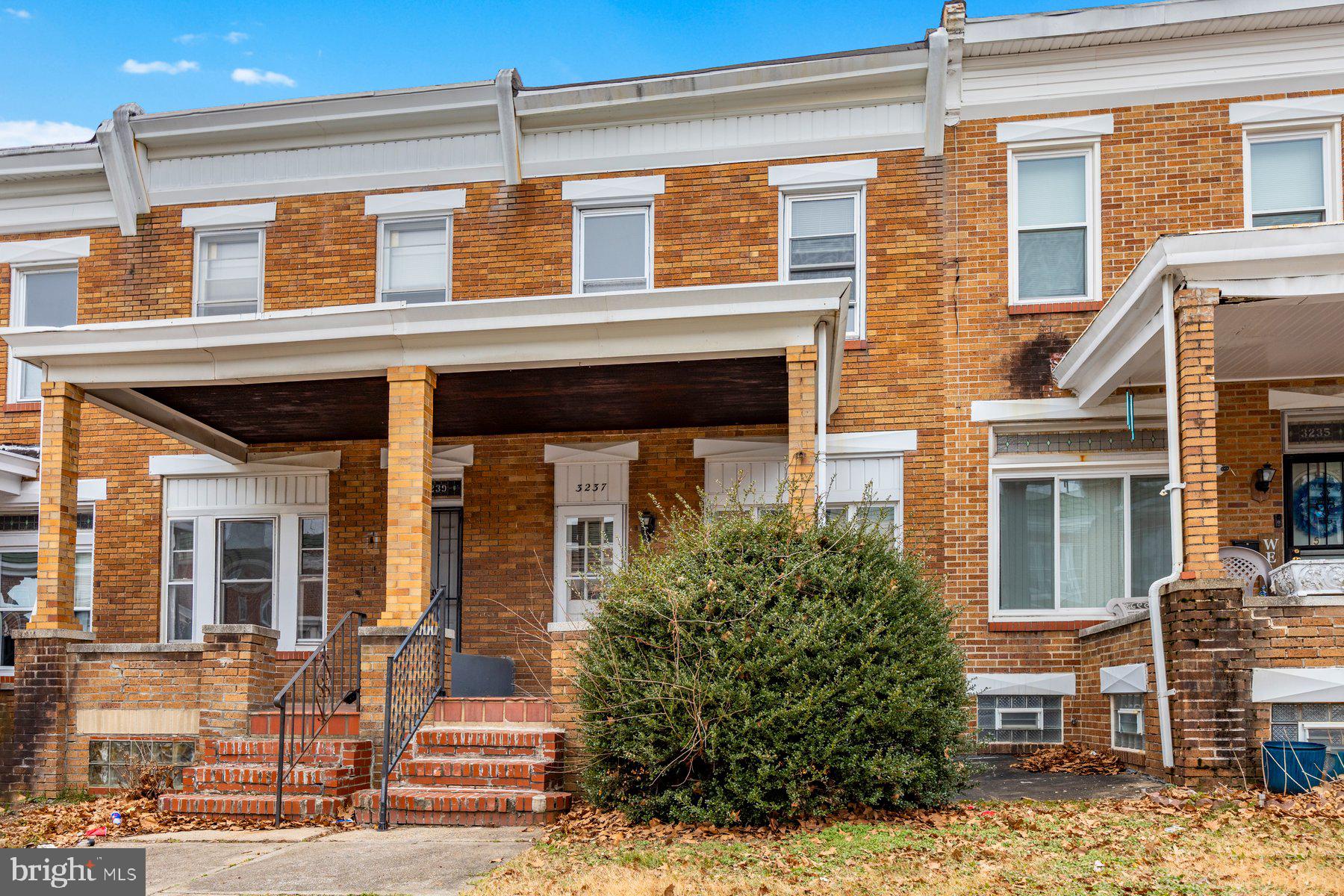 Opportunity knocks in Belair-Edison. 3237 Dudley Ave offers solid fundamentals and serious upside for investors, renovators, or buyers looking to build sweat equity.

This classic brick rowhome features 3 spacious bedrooms and 1 full bath, with oversized rooms and 9-foot ceilings on the main level that create an open, airy feel rarely found at this price point. Major mechanical improvements already completed include a roof replaced in 2023 and a water heater replaced in 2024, providing a strong starting point for future improvements.

The unfinished basement with existing plumbing for a second bathroom offers additional value-add potential, while the fully paved rear yard and exterior block shed provide convenient outdoor storage and utility.

With solid bones and multiple ways to improve value, this property presents a great opportunity for investors, flippers, or buyers looking to renovate and customize.

Conveniently located near Belair Road shopping, parks, public transit, Morgan State University, Johns Hopkins Hospital, and downtown Baltimore.

Bring your vision and unlock the potential. Schedule your showing today.