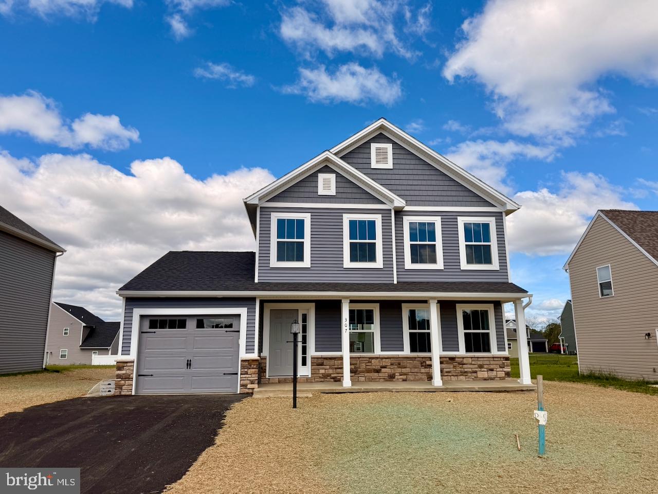 Welcome to Southwood Crossing! This beautiful new construction home is ready for it's new owners! This home features 3 bedrooms, 2.5 baths, a full unfinished basement. The first floor offers upgraded granite countertops in the kitchen, a bonus flex room, and a half bath. The second floor features 3 bedrooms with carpet, a master bedroom with full bath and a second full bath.