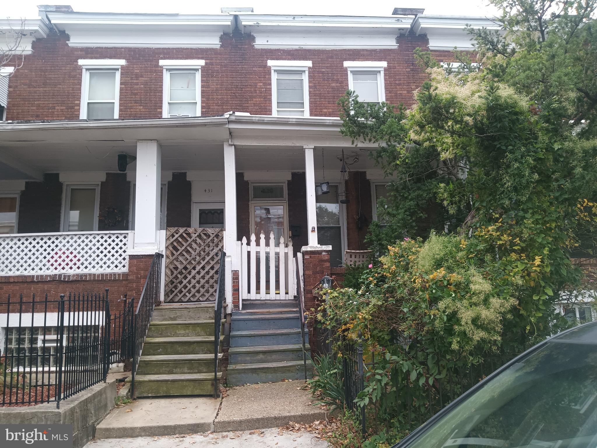 ONLINE AUCTION: This auction takes place on the Ashland Auction Group website bidding platform. Bidding begins  6/11/2026 @ 10:00 AM. Bidding ends 6/15/2026 @ 12:20 PM. The list price is the suggested opening bid. Deposit: $7,500.
 
This two-story townhouse is located in the Harwood neighborhood of Baltimore City. Residents can enjoy the nearby facilities and attractions such as the Baltimore Museum of Art, Johns Hopkins University, and Druid Hill Park. The property is occupied. The area offers convenient access to major routes, including Interstate 83 and the Baltimore Beltway, ensuring efficient travel to other parts of the city and surrounding region.