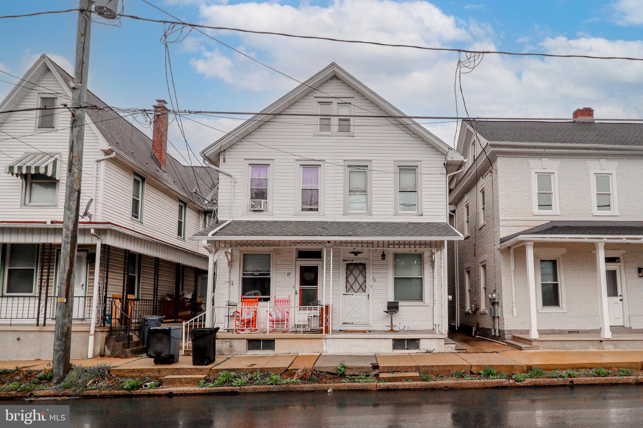 This property is being sold with another property next door for a total of $675,000. The next door, 81 and 83 E Main Street, are also for sale and come with a half-acre plot of land in the back for additional building space for more rental units. 79 E Main Street in Newmanstown, PA, presents a strong investment opportunity with immediate cash flow and upside potential. This 3-bedroom, 1-bath property is currently rented at $1,400 per month, providing steady income from day one, with market rents supporting an increase to $1,600-$1,700 per month for improved returns. Whether you are expanding your rental portfolio or looking for a reliable income-producing asset, this property offers both stability and value-add potential in a desirable location. Don't miss the opportunity to secure a property with built-in equity and rental growth potential.
