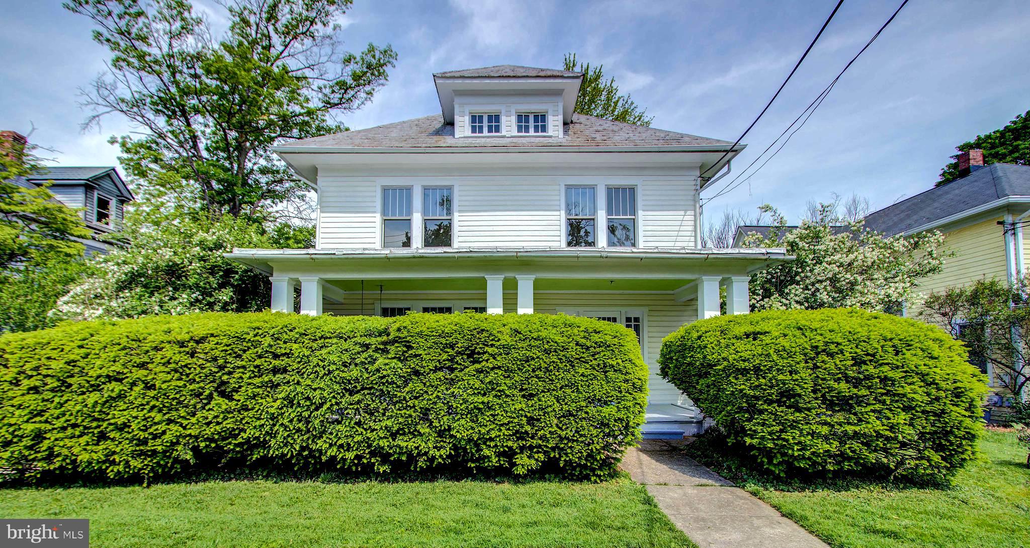 Big & Beautiful! This Home is Perfectly Situated on a Quiet Street Right in the Heart of Gaithersburg, This Wonderful Home is Filled with Gorgeous Original Wood Floors & Trim That Are in Fantastic Condition! With Lots of Big Windows & Light, an Unpadated Kitchen and 4 Levels, Porches out Front & Back, This Home is a Treasure!  There is a Huge Detached Garage That is Perfect for Cars and a Work Shop and Much More - You Must See This Home Person to Fully Appreciate How Special This Home Truly Is!