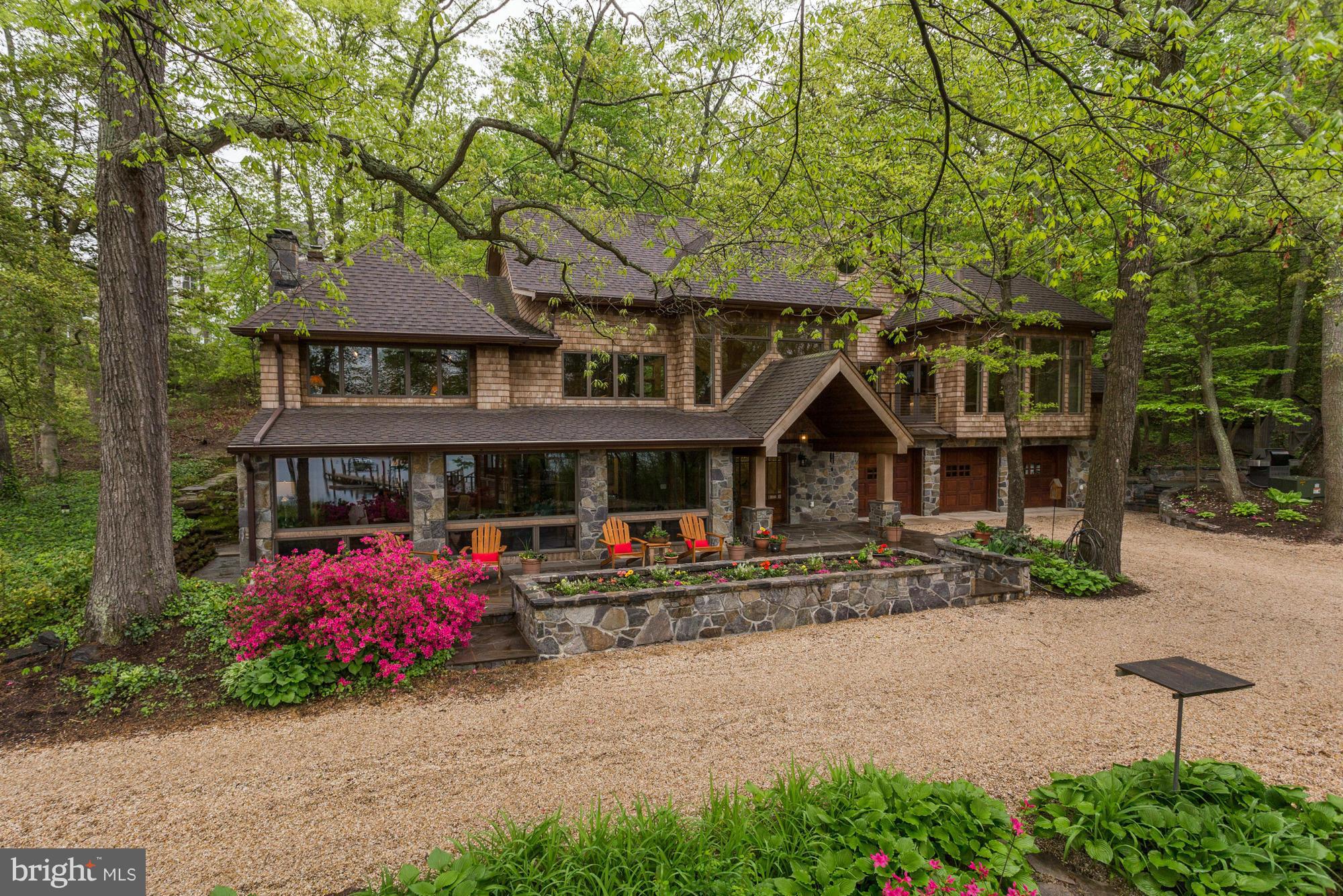 Old world charm meets modern luxury. Historic waterfront gem just outside Nantucket on the Severn, completely renovated. Original character remains w/post-and-beam construction, brick floor, wood-beamed ceilings & solid cherry kitchen cabinets. High-vaulted ceilings & large windows offer tranquil Severn River views. Climate-controlled gazebo, private pier, 13,000lb boat lift. Absolute beauty!