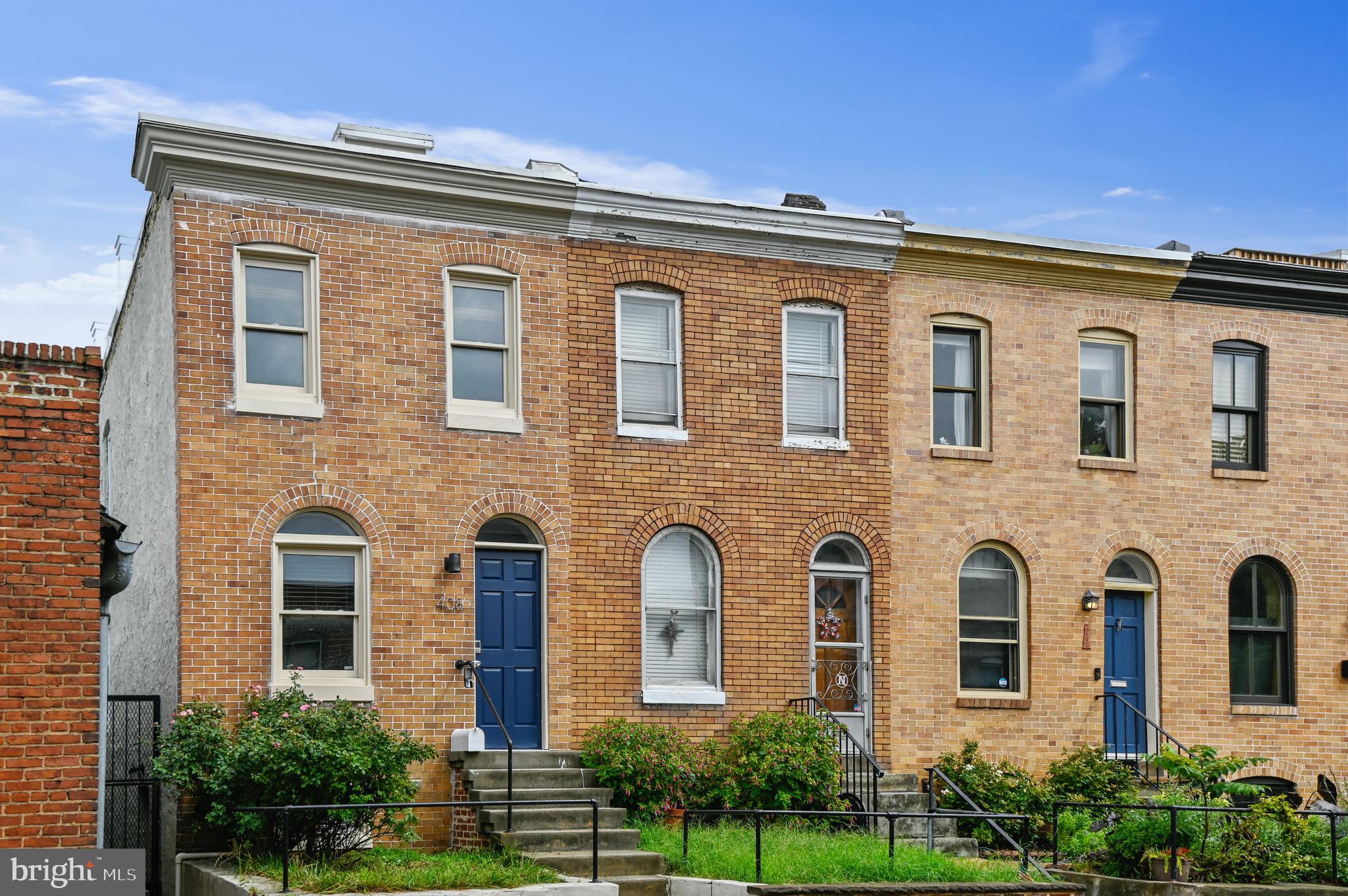 3 Bed, 3 Bath end of group townhome just steps to Federal Hill park, right in the heart of historic Federal Hill. Finished basement with full bath and egress make it a legal 3rd bedroom. Plenty of outdoor space with a massive fenced rear patio and a large roof top deck that has views of the Inner harbor and city skyline. Floor plan, bedroom layout, and location provides a great opportunity for roommates or an investor.