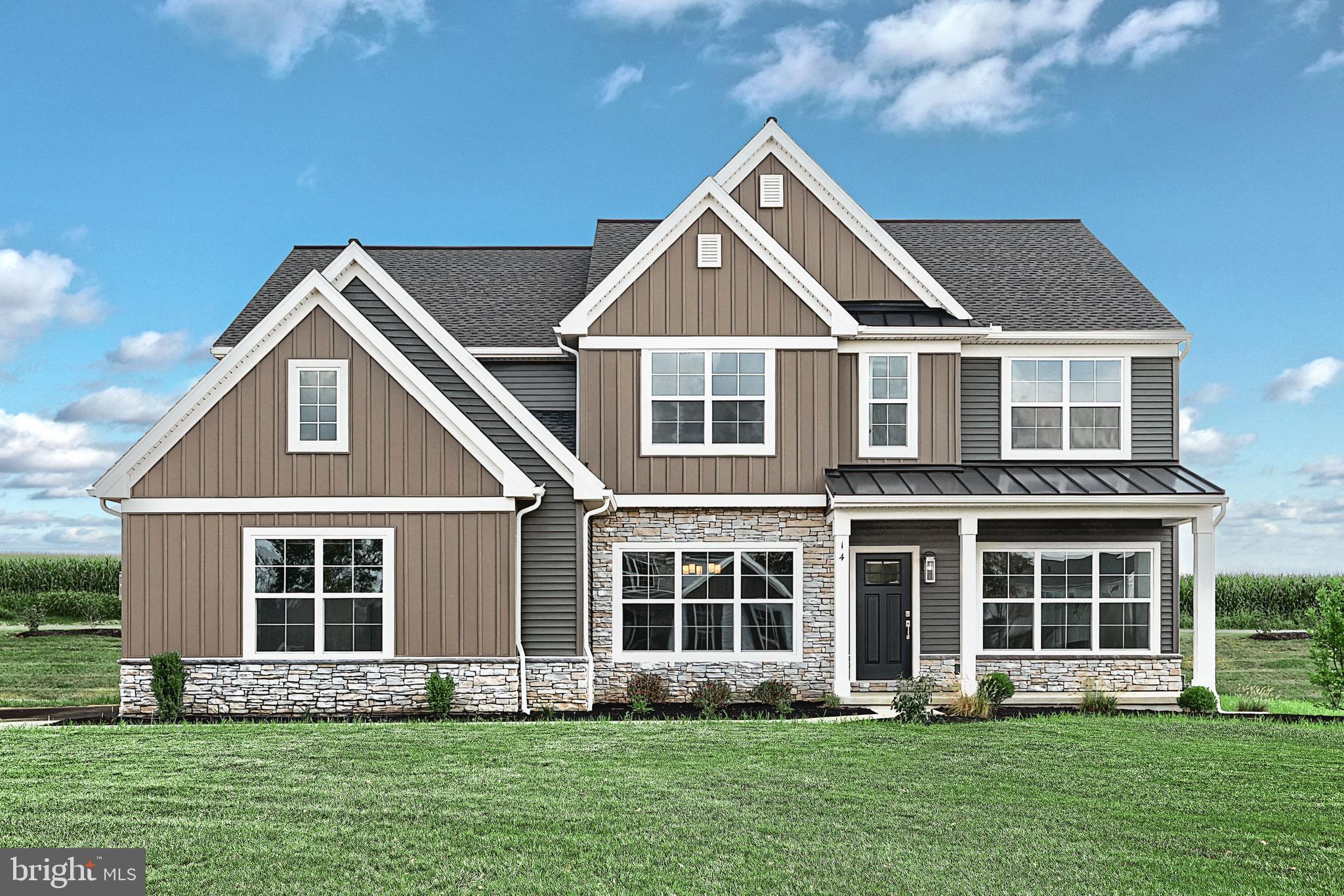 This stately 2-story home with an inviting front porch has a 2-car, side load garage and 9’ ceilings on the first floor. The mudroom entry from the garage features a spacious pantry and built-in bench. Stylish vinyl plank flooring flows throughout the main living areas. To the front of the home, the foyer is flanked by a dining room, accented by craftsman wainscoting, and a cozy living room. A convenient butler’s pantry connects the dining room to the kitchen featuring quartz countertops with a tile backsplash, enhanced cabinetry and appliances, and a large center island. The kitchen opens to a breakfast area and a beautiful sunroom, which also provides sliding glass door access to the screened-in porch. The 2-story great room, warmed by a gas fireplace with stone surround, is adjacent to the carpeted study. On the second floor, the owner’s suite includes a private bathroom with a double bowl vanity, tile shower, freestanding tub, and an expansive closet. Three additional bedrooms, 2 full bathrooms, and a convenient laundry room complete the 2nd floor. Images may include virtual furnishings for illustrative purposes only. (The floor plan shown represents the standard layout for this home plan. Actual layout, features, and options may vary. Construction plans take precedence over artwork. Please see the Community Sales Manager for details.)