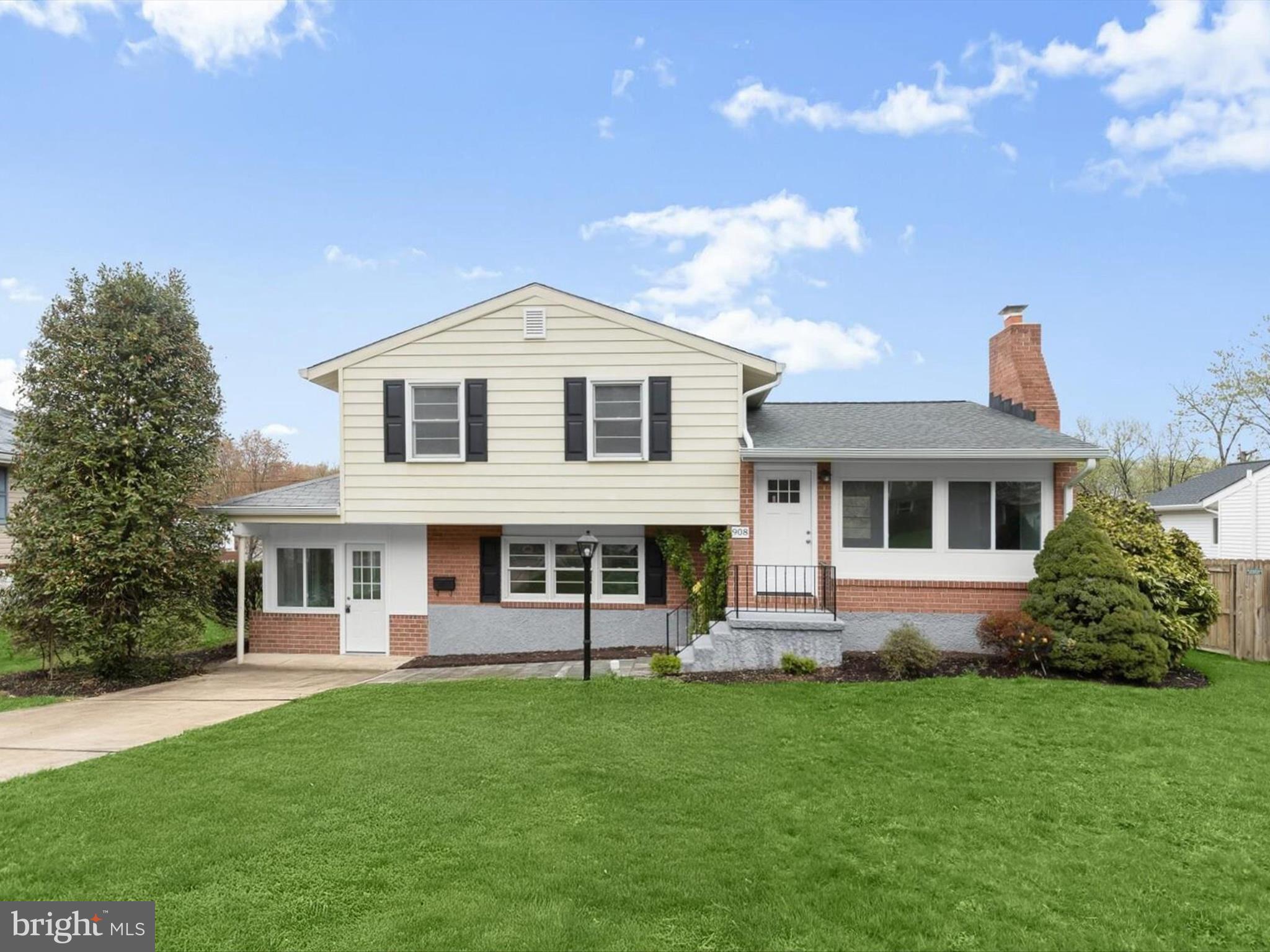 Welcome to 908 Cromwell Bridge Road, a beautifully renovated split-level gem tucked into the commuter-friendly neighborhood of Cromwell Valley just minutes from Towson University! This move-in ready home shines with modern upgrades including luxury vinyl plank flooring, a stylish lighting package, fresh paint, and fully updated kitchen and bathrooms. Perfect for a single family home or a rental property. The open-concept main living area is anchored by a cozy fireplace, creating a warm and inviting space perfect for relaxing or entertaining. The eat-in kitchen features sleek stainless steel appliances, decorative tile backsplash, quartz countertops, and a casual dining area ideal for everyday meals. Upstairs, the primary bedroom boasts a accent wall and a private en-suite full bath, while two additional bedrooms and another full bath provide comfortable accommodations. The lower level offers even more living space with a spacious family room, laundry area, convenient powder room, and a sunroom that brings the outdoors in and can serve as an additional bedroom, office, gym, or game room. Enjoy close proximity to Towson University, Public Transportation, Cromwell Valley Park, Hampton National Historic Site, Lake Roland Park, and local shopping, and dining.
Some photos have been virtually staged