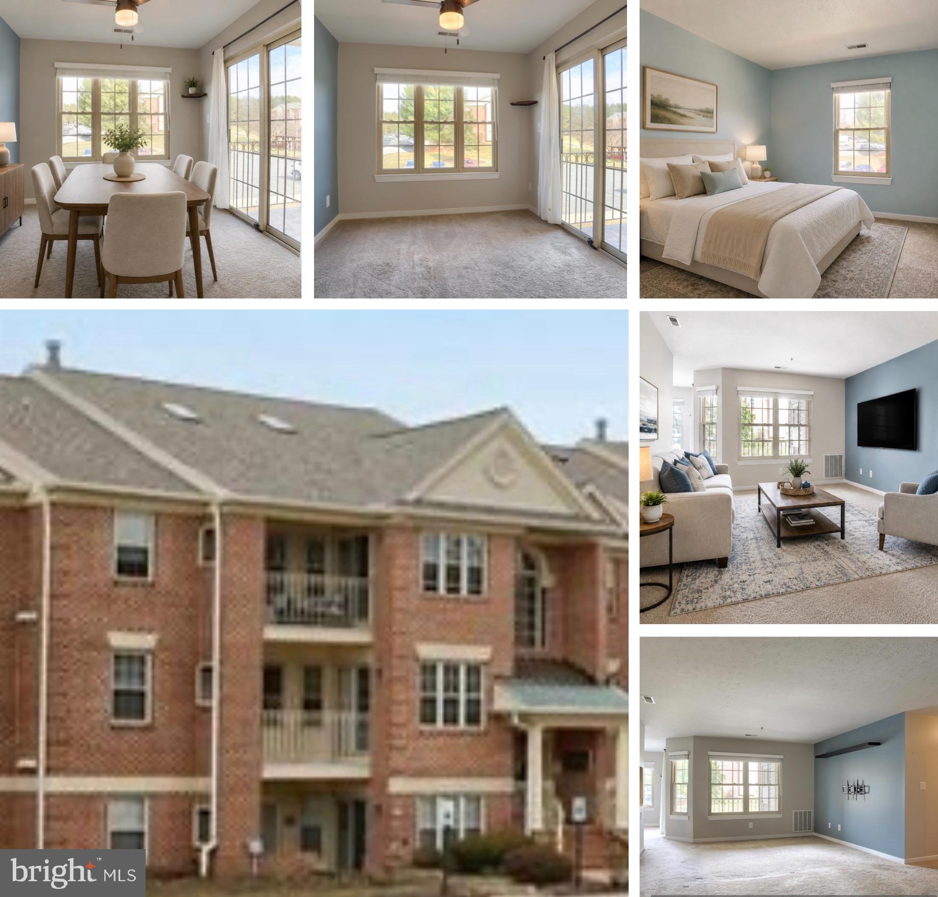 Welcome to 1712 E Landmark Drive, a well-maintained 2-bedroom, 2-bathroom condo in The Pond Condominium community. This inviting home features a functional galley kitchen that opens to a dining area and flows effortlessly into a bright, spacious living room. Large windows fill the space with natural light and provide access to a private balcony with views of the pond—an ideal setting for relaxing or entertaining.  The primary suite offers a large walk-in closet and a private ensuite bath.  A second bedroom, perfect for guests or a home office, is conveniently located near an additional full bathroom. Enjoy a prime location close to shopping, dining, and everyday conveniences, making this home a perfect blend of comfort and accessibility.