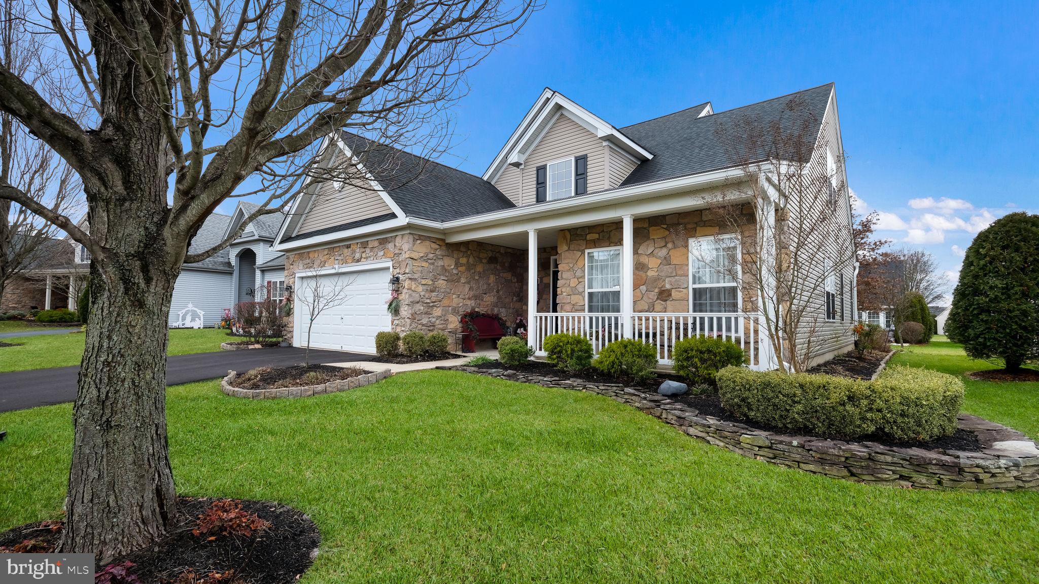 Get Ready to Fall in Love with this Stunning 3 Bedroom, 3 Full Bath Home in Legacy Oaks,  One of the Most Popular 55+ Active Adult Communities in Bucks County.  Immaculate and Tasteful from Top to Bottom You can Truly Move Right in. With it’s Aesthetically Pleasing Exterior You will Admire the  Professionally Landscaping Right Away and Look Forward to the Great Two Car Attached Garage with Inside Access.  As Soon as You Step through the Front Door You are Greeted by a Two Story Foyer with Coat Closet and Warm Hardwood Floors that Traverse Most of the Main Living Level.  Nine Foot Ceilings Throughout and an Abundance of Windows Provides an Open and Airy Feeling with Plenty of Natural Sunlight.  The Living Room and Dining Room Boast Upgraded Crown Molding Providing a Regal Finishing Touch.  The Family Room Features a Soaring Vaulted Ceiling Fan with Plenty of Windows, Neutral Berber Carpet and Recessed Lighting. The Heart of the Home is the Absolutely Beautiful Kitchen with a Breakfast Bar Overlooking the Family Room.  The Striking Grey Cabinetry, some with Glass Panels, Coordinates Perfectly with the Quartz Countertops and Subway Tile Backsplash. The Stainless Steel Appliance Package includes a Smooth Top Range, Dishwasher, B/I Microwave, Double Sink and 3 Year Old Refrigerator.  An Upgraded Laminate Vinyl Plank Floor, Pantry and Ceiling Fan are also Included Making this Room a Joy for either a Casual or Gourmet Cook!  The Adjacent Morning/Breakfast Room is Ideal for Relaxing with it’s Sunny Bay Window with Deep Sill.  There are also Sliders to the Attractive 18 X 12 Paver Patio with an Abundance of Hardscaping and a Retractable Awning. Two Bedrooms are Conveniently Located on the Main Level.  The Owner’s Suite is Just what you were Hoping for with it’s Array of Windows, Upgraded Lit Ceiling Fan and not One but Two Walk in Closets.  A Full Private Bath is Present with a Newer Floor, Shower with Seat, Sink with Double Vanity and Granite Top and Linen Closet.  The Second BR Offers a Double Closet, Neutral Carpet, Lit Ceiling Fan and Recessed Lighting.  A Pretty Hall Bath has a Tile Floor, Walk in Shower with Upgraded Tile Border and New Vanity.  A Great Laundry Room with Tile Floor, Washer, Dryer, Utility Sink, HWH, Shelving and Cabinetry Exits to the Two Car Garage and Finishes off the Main Living Space.  As a Bonus You will also have a Loft That Overlooks the Family Room.  There is a Third Bedroom for Overnight Guests with a Double Closet and Under Eave Storage, Another Full Bath with Tile Floor, Tub Shower Combination and an Additional Room that the Current Owners use for an Office.  Now that you have Found your Perfect Match Let’s Talk about the Icing on the Cake….the Amazing Community.   There is so much to do and Something for Everyone.  A Lovely Clubhouse with Library, plus Billiard, Exercise, Card and Social Rooms Offers Indoor Activities and Outside you will Enjoy Pickle Ball, Tennis, Shuffleboard and Bocce Courts along with A Refreshing Pool and 2 Miles of Walking Trails.  It is Definitely like having your own Private Country Club without the Tremendous Expense.  Add in the Ideal Location minutes to the Shops at Valley Square and Downtown Doylestown and get ready for Countless Dining Options, Specialty Grocery Stores and Just About any High End Shop you can Imagine.   This Extraordinary Home is Priced Right and Won’t Last.