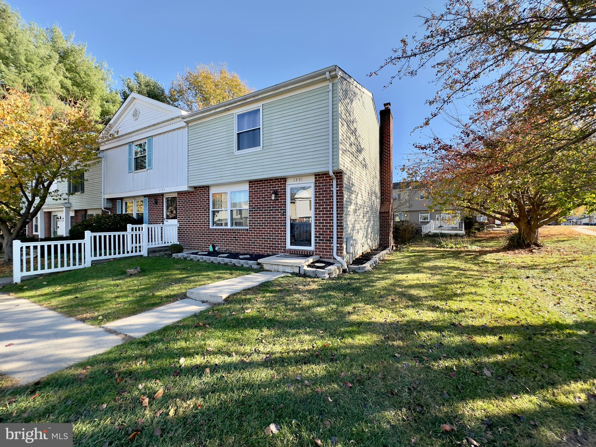 **Avail. Immediately** This spacious end-unit townhome offers 3 bdrms / 1.5 baths w/1,500+  sq. ft. of fin. living space in a convenient Bel Air loc. The main lvl boasts hdwd flrs, a foyer w/coat closet and half bath, and an expansive liv. rm w/wood beams, built-in shelving & lrg windows for natural light. The gourmet eat-in kit. features white cabinetry, quartz counters, stainless steel appl., a center island, and designer backsplash, plus a decorative brick-front fireplace (not for use) that adds a cozy touch. Sliding doors open from the spacious dining area to a composite deck. The UL offers 3 generously sized bdrms and full bath w/tub/shower combo. The primary suite includes a dressing area & lrg walk-in closet. The partially fin. LL  provides a versatile rec rm/gaming space, ample storage and laundry rm w/washer & dryer, plus access to cellar doors leading to the backyard. Rent includes trash and lawn care. Zoned for Red Pump Elem., Bel Air Middle & Bel Air High, this home is just minutes from downtown Bel Air w/easy access to Rt-1, Rt-24, Rt-22 and I-95. Dining, shopping, and entertainment are w/in walking distance. **Dogs allowed on a case by case basis, $300 pet deposit and $50/mo. pet rent** Applicants must have a 660 credit score or higher and show a monthly income equal to 3x the monthly rent. All persons over 18 must complete an application; background checks are performed.