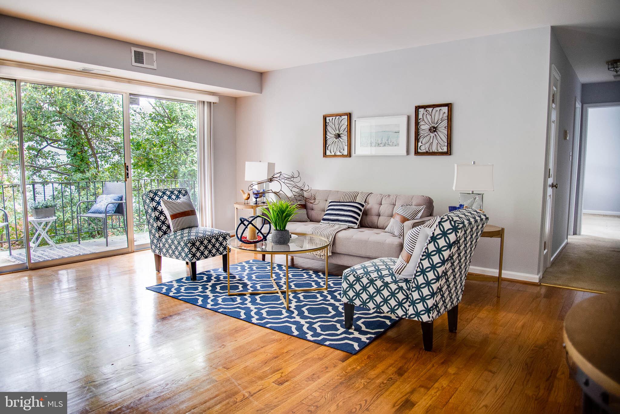 LOCATION, LOCATION, LOCATION!!! When it comes to convenience, there just aren't enough words to even describe this fabulous, 2-bedroom, highly-sought-after, apartment-style condo situated right in the heart of Fredericksburg. Being quite literally just a few minutes' walk from the nearby train station, Downtown Fredericksburg, Central Park, and the interstate, going any which way - whether you're commuting, shopping, heading out for a bite to eat, or enjoying some entertainment - is truly a breeze. Plus, you don't have to sacrifice much, if anything at all, to get there! Stepping inside, you'll see the full galley kitchen, complete with its ample counterspace & cabinetry as well as all the appliances you could need to cook up a delicious meal to eat. Then there's the open family room with its gorgeous hardwood floors and extra-large sliding glass door to the balcony too, which lets in plenty of natural light and really makes everything feel so bright & airy! Can't forget to mention the 2 spacious bedrooms as well, which are wonderful for when you really need some peace & quiet. All of this and we haven't even gotten to what could perhaps be considered the best part: the condo fee! The condo fee actually includes the water, sewer, and gas, which basically means most of your utilities are already taken care of in just one flat payment each month! It really is such a steal of a deal. So, with all this and more, we'd love to have you stop by to take a look for yourself today! Can't wait to see you there!!!