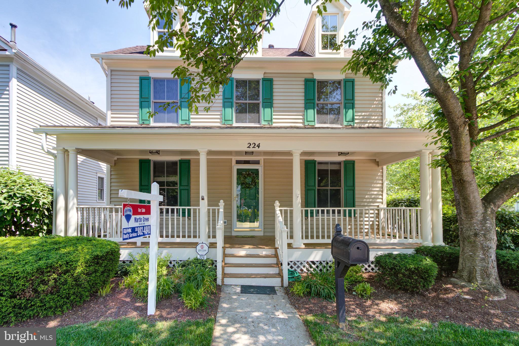 Great Opportunity to purchase a single-family home in a prime location in King Farm.  Enjoy park view sunsets from the front porch.   This well-maintained home comes with two master suites, one on the main level and  2nd on the upstairs level.  The lower level with 9-foot ceilings has a large recreational room, lots of storage, and an outside entrance.   Total  of  4 bedrooms and 3.5  full baths .    Walkable community with City Park. Community amenities include two outdoor pools  and a Shuttle to Shady Grove Metro.