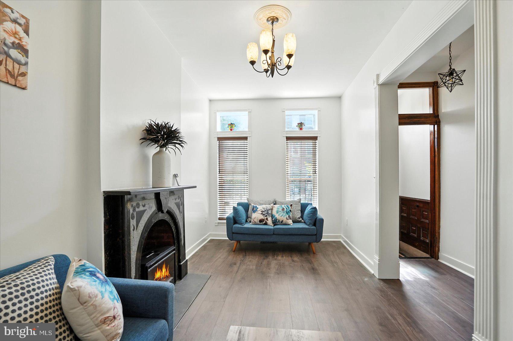 Builder-Owner Renovation | End-of-Group on Marble Hill's Strongest Block

Offered by the original builder-owner, this end-of-group Federal rowhome at 416 Mosher has been meticulously maintained since its full renovation — not a flip, but a property built to the owner's own standard. Five bedrooms and three full baths across four finished levels, with the added width and natural light that only an end-unit delivers.

The main level features an expansive kitchen with extra-tall cabinetry, stainless steel appliances, and an open layout ideal for entertaining. Central air and forced-air gas heat throughout.

The 400 block of Mosher sits in the heart of the Marble Hill Historic District — the most established block in the neighborhood — and still carries an active CHAP tax credit, significantly reducing the annual tax burden for the next owner.

Catch the wave: extensive remodeling and ground-up construction are underway on the 1400 and 1500 blocks of Druid Hill Avenue and McCulloh Street, anchored by the $170M Reservoir Square development on West North Avenue — which will bring a Streets Market grocery store to the neighborhood in 2027 . Buyers here are getting in ahead of a clearly rising tide.

Located just over a mile from the Harbor and minutes from the cultural corridor along Pennsylvania Avenue, with easy access to I-83, downtown, MICA, the University of Maryland, Johns Hopkins University, and Johns Hopkins Hospital. This is a rare opportunity to purchase a turnkey end-of-group home directly from the owner who built it.

Offered at $374,900 | Ground Rent | FHA, VA, Conventional & Cash Welcome.
