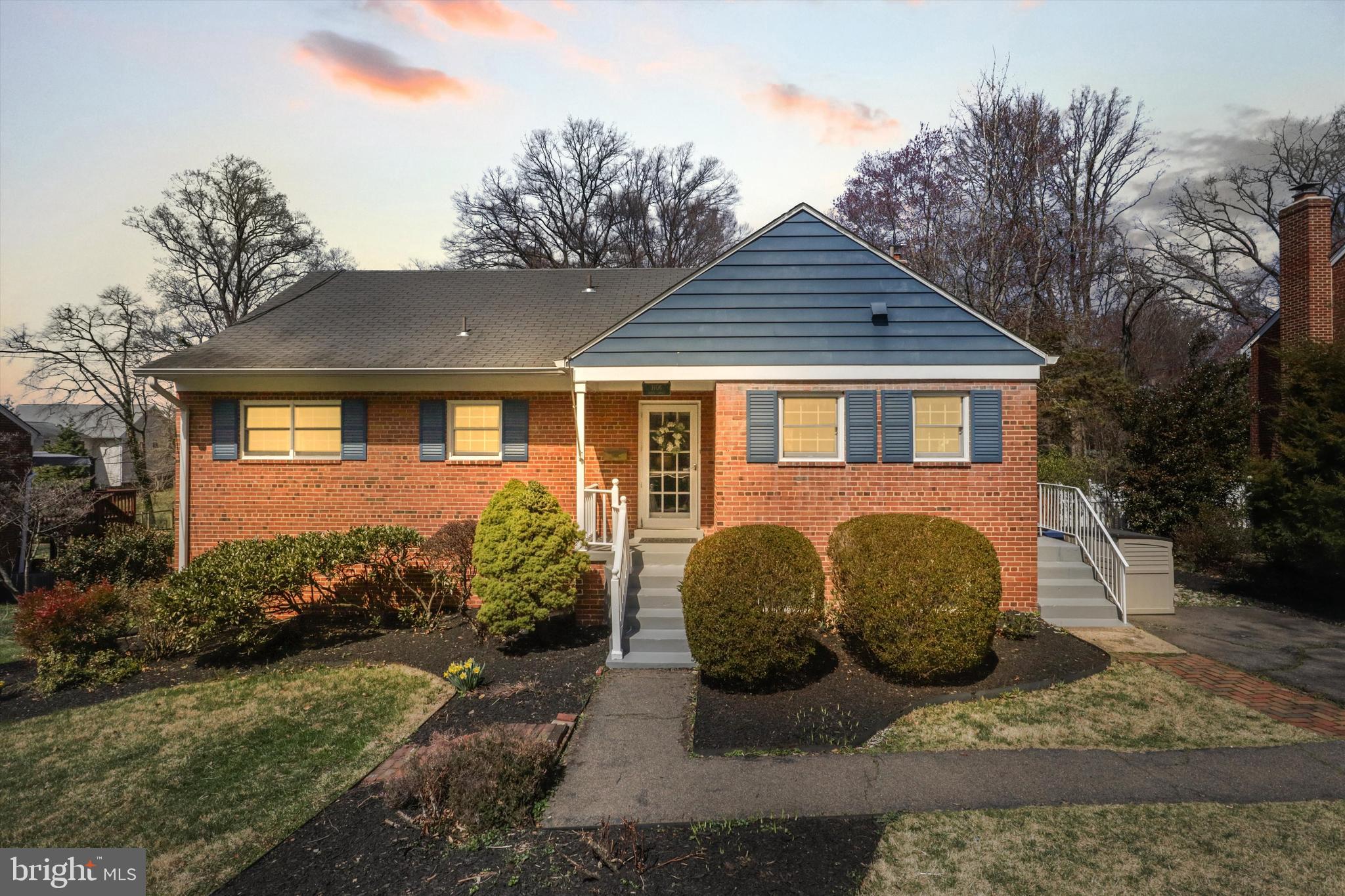 Open House Saturday, April 12th 2-4pm- PRICE IMPROVEMENT!! Welcome to this charming and well-maintained brick home in the heart of Falls Church! Just minutes from dining, shopping, and the Metro, this home offers both convenience and comfort. The main level features 3 bedrooms, 1 full bath, and hardwood floors. A spacious living room with a wood-burning fireplace opens to an elevated deck, overlooking a sprawling, flat backyard and garden—perfect for entertaining! The open kitchen boasts a center island with extra seating, a vaulted ceiling, and an eat-in dining area. The lower level features a large inviting space, ample storage, a 4th bedroom, a full bath, and a dedicated laundry room. Recently updated with fresh paint and new carpeting, this level also provides direct access to the backyard through a convenient walkout basement. Adding to its potential, the upper level remains unfinished, offering a blank canvas for your custom design and creative vision. Don't miss this incredible opportunity to make this home your own! Close to Seven Corners shopping center, restaurants, INOVA Fairfax campus, two neighborhood pools, East Falls Church metro and easy access to route 50, 7 & 29. It's a quick drive to the Pentagon, Reagan National airport and DC. Welcome Home!!! Comes with Home Warranty!