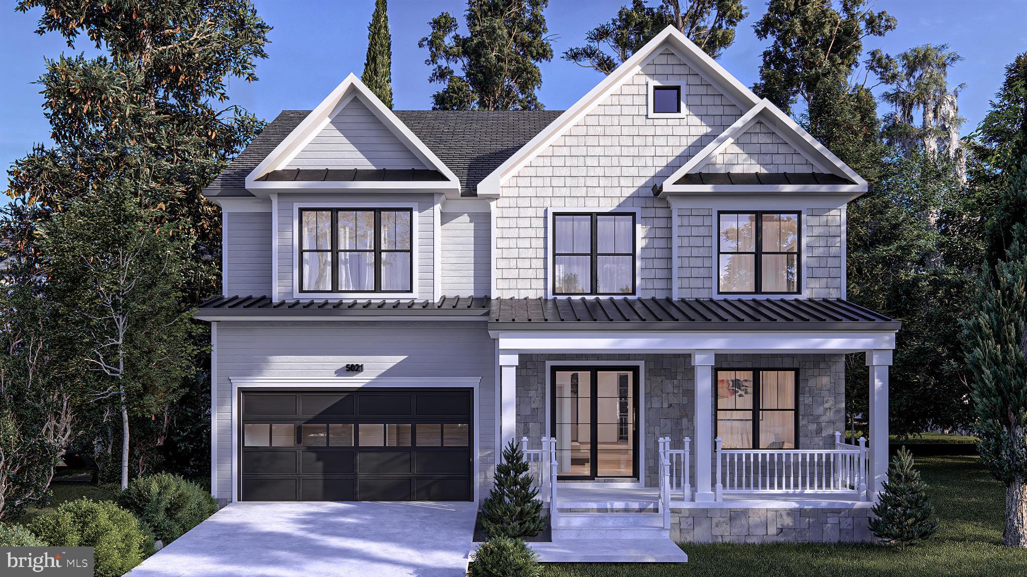 Welcome to this exceptional newly constructed Craftsman-style home in the highly sought-after Garrett Park Estates neighborhood of Kensington. Situated on a rare oversized corner lot on a quiet street, this beautifully designed home offers approximately 4,676 square feet of finished living space across three levels. A covered front porch and walkway welcome you into a bright, open floor plan featuring white oak hardwood floors, Andersen windows, and abundant natural light. The main level includes a formal dining room, spacious living room, powder room, and a gourmet kitchen with quartz countertops, stainless steel appliances, custom cabinetry, a large center island, and a breakfast area. The kitchen opens to the inviting family room featuring a fireplace flanked by custom built-in shelving. Just off the kitchen is a versatile bonus room ideal for a home office, walk-in pantry, hobby room, or additional flex space. A mudroom with custom built-ins provides convenient access to the attached garage. Upstairs, the luxurious primary suite features tray ceilings, two spacious walk-in closets, and a spa-inspired bath with a freestanding soaking tub, dual vanities, and an oversized walk-in shower. A spacious loft provides the perfect sitting area, reading nook, or secondary living space. Three additional bedrooms include one ensuite and two connected by a Jack-and-Jill bath, along with a convenient upper-level laundry room. The finished walk-up lower level offers a spacious recreation room, wet bar, media or game area, exercise room or office, an additional bedroom, and a full bath. Enjoy outdoor living on the covered rear deck overlooking the private fenced backyard. Ideally located near I-495, I-270, Rockville Pike, Pike & Rose, North Bethesda, Strathmore Music Center, Grosvenor-Strathmore Metro, Whole Foods, Trader Joe’s, shopping, dining, and parks. Exceptional craftsmanship, thoughtful design, and an unbeatable location make this a home you won’t want to miss.