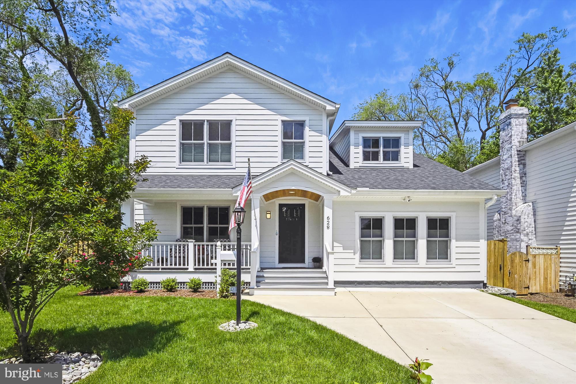 JUST LISTED! Come live the ultimate Eastport Lifestyle at 628 Bay Ridge Ave. This home was meticulously renovated and expanded in 2019 to the highest of standards. A detached 2 Car Garage was built with a guest apartment/In-law Suite above it. Updated Bright White kitchen features an island, Quartz countertops, stainless steel appliances and all new cabinets. Open floor plan with multiple living spaces. All 5 bathrooms have been updated, custom tiled showers and marble countertops. The upper level features 2 Primary Suites, both with En suite updated bathrooms. On the upper level there is a nice sized laundry room with sink. The living space above the detached garage has it all, office/bedroom, kitchen area (no range/stove), Full bathroom and Central HVAC (gas heat). The nice sized corner lot (.16 acres) has a fully fenced backyard is perfect for entertaining. A new low maintenance deck and irrigation system were added. New Hardieplank siding, roof, windows (Anderson) and hardwood floors throughout the home. Ideally located, 3 blocks to AYC pool/ Eastport bridge, steps to Annapolis's best restaurants and water access/marinas. City dock and Naval Academy are a quick walk away. ****More Photos Coming Soon****