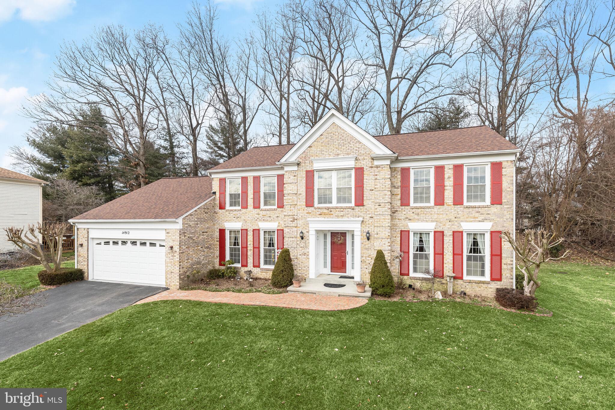 Back on the market! Don't miss your opportunity to own this beautiful home! Nestled in a serene cul-de-sac, this sophisticated residence is situated against a hill in the sought-after Longmead community. It boasts easy access to the Intercounty Connector (ICC)/MD 200, metro station, as well as nearby grocery stores, restaurants, fitness centers, banks, and schools- all of your everyday needs! Upon entering, the home welcomes you with an airy foyer illuminated by numerous windows and adorned with hardwood floors throughout the main level. The formal living and dining rooms exude timeless elegance, adorned with exquisite crown molding that adds a touch of sophistication and architectural refinement to these distinguished spaces. Adjacent to the living room is the study featuring built-in bookshelves, French doors, and a panoramic view through a large window. The spacious family room, enhanced by a charming fireplace, offers an ideal setting for intimate evenings with loved ones. 
The kitchen, flooded with natural light, highlights granite counters, an island, breakfast table space, and provides ample space and thoughtful storage with two pantries for organization. Outside, the well-kept lawn and expansive, paving-stoned patio seamlessly blend indoor and outdoor living. A beautifully designed water fountain enhances the tranquility of the space, making it perfect for relaxation day or night. Upstairs, the all-hardwood level focuses on comfort and spaciousness with four generously-sized bedrooms. The luxurious primary bedroom boasts a fully renovated en-suite bath resembling a spa-like retreat, complete with two skylights, a double sink vanity, a rejuvenating tub, and an expansive wall mirror. Another newly-renovated full bath with double sinks and a tub-shower caters to the remaining household needs on this level. The finished basement, bathed in natural light through multiple windows, includes a large recreation area, full bath, a bonus room with top-graded carpeting, and an insulated crawl-in space for additional storage. The water heater boasts an 80-gallon capacity, and the HVAC system undergoes bi-annual servicing for peak performance. The two-car garage, equipped with a Tesla charger adaptable for non-Tesla electric vehicles, provides ample parking and storage space. Additionally, a sub-panel in the main circuit panel accommodates an inverter generator for power outages. Ensuring safety, all three entrance doors feature storm doors. The home is prepared for communication and entertainment needs with cable-TV and fiber-optic internet readiness. Don't miss the chance to make this home your perfect retreat!