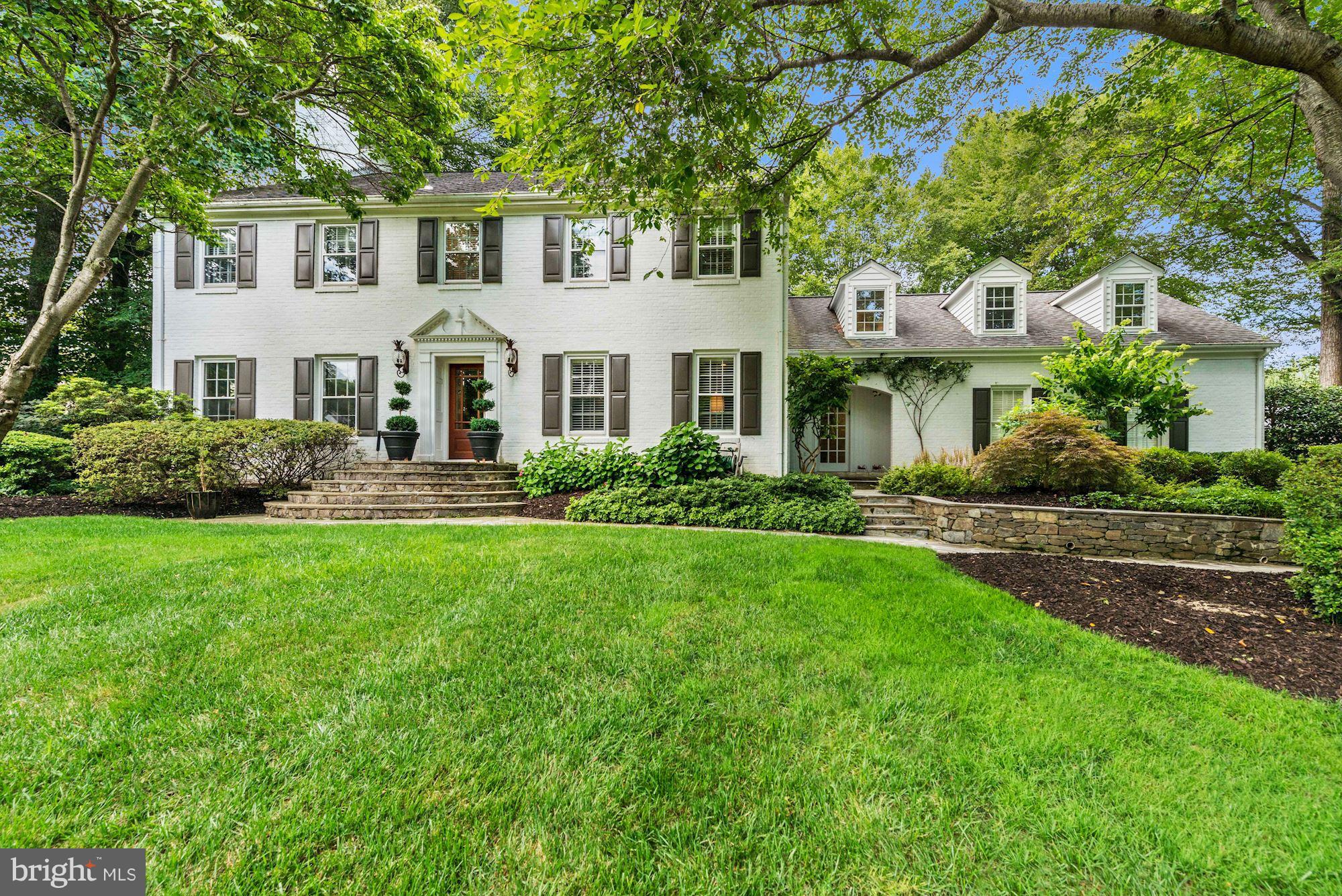 NEW PRICE!!! TOTAL RENOVATION! New master bath & suite, redesigned kitchen, new finished LL+ much more. Beautiful colonial handsomely sited on lushly landscaped private lot. Offering 6,700 sf of living space on 4 levels this home is perfect for entertaining & everyday living. Incredible great room w/built-ins, high ceiling & wall of windows/glass doors to patio