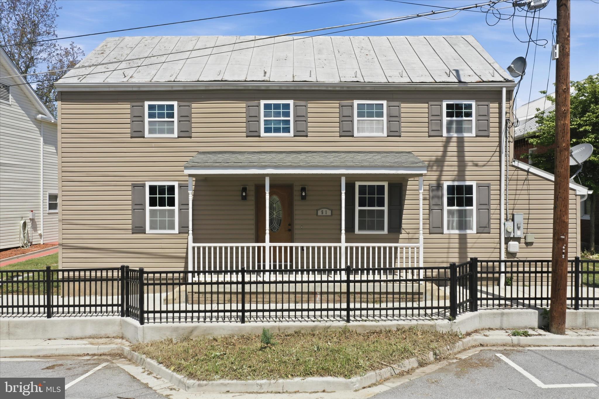 Welcome to 51 N Main Street Keedysville, MD.  This updated home with a large fenced-in back yard offers so may benefits to buyers. Its a few steps from the back yard to the newly installed pickleball courts and other amenities at Taylor Park, its a short walk to the Keedysville library, minutes from Sharpsburg, Boonsboro and tons of other historic sites that make this property so desirable for buyers wanting a quality home in a quiet neighborhood with lots to do within minutes of home.
The Kitchen, dining room, living room, half bath and equipped laundry are on the first floor.  Upstairs you will find three bedrooms and two full bathrooms.  The home has updated vinyl windows throughout, all exterior walls in the home have been insulated with Spray Foam and fiberglass batting which provides a very efficient space to heat or cool.  The attic area is also conditioned.  The basement is accessible from an exterior side entrance giving access to the mechanicals and additional storage.  The back yard has a large gate in the rear for vehicle access.  The back yard is huge and extends all the way to Taylor Drive with additional parking located along Taylor Drive.