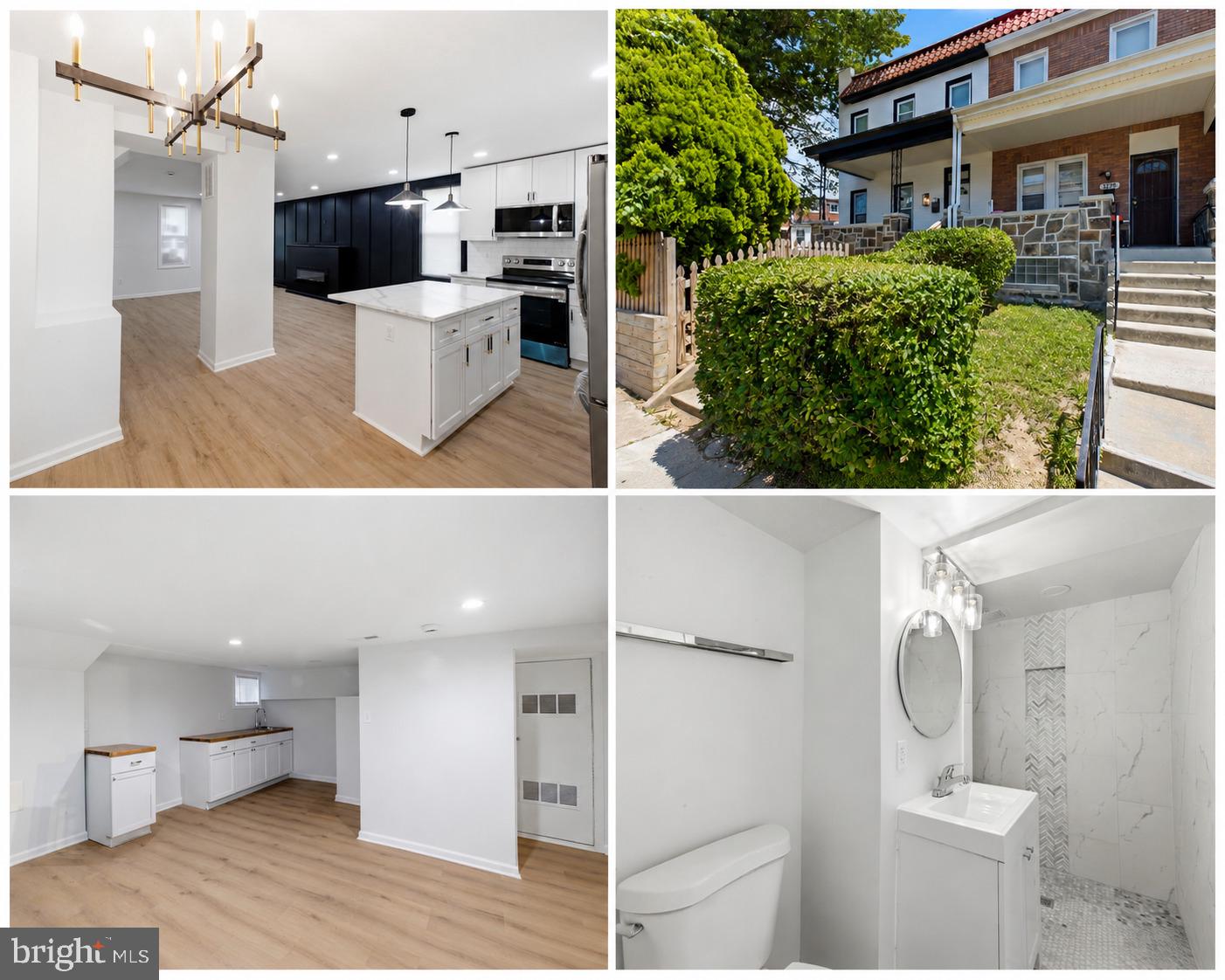 Beautifully renovated and move-in ready, this spacious home at 3227 Phelps Ln offers 3 bedrooms, 1 full bathroom, and 1 half bath. The property features an open-concept layout with abundant natural light, luxury flooring, and modern finishes throughout. The updated kitchen showcases stylish cabinetry, solid-surface countertops, a center island, and stainless-steel appliances, including a refrigerator, stove, and microwave. Enjoy additional living space in the finished lower level, complete with a convenient half bath, perfect for a recreation room, home office, or guest area. The home also includes a fireplace, washer, and dryer for added comfort and convenience. Located on a charming residential street, this property combines modern updates, functional living space, and timeless appeal in a desirable Baltimore location.