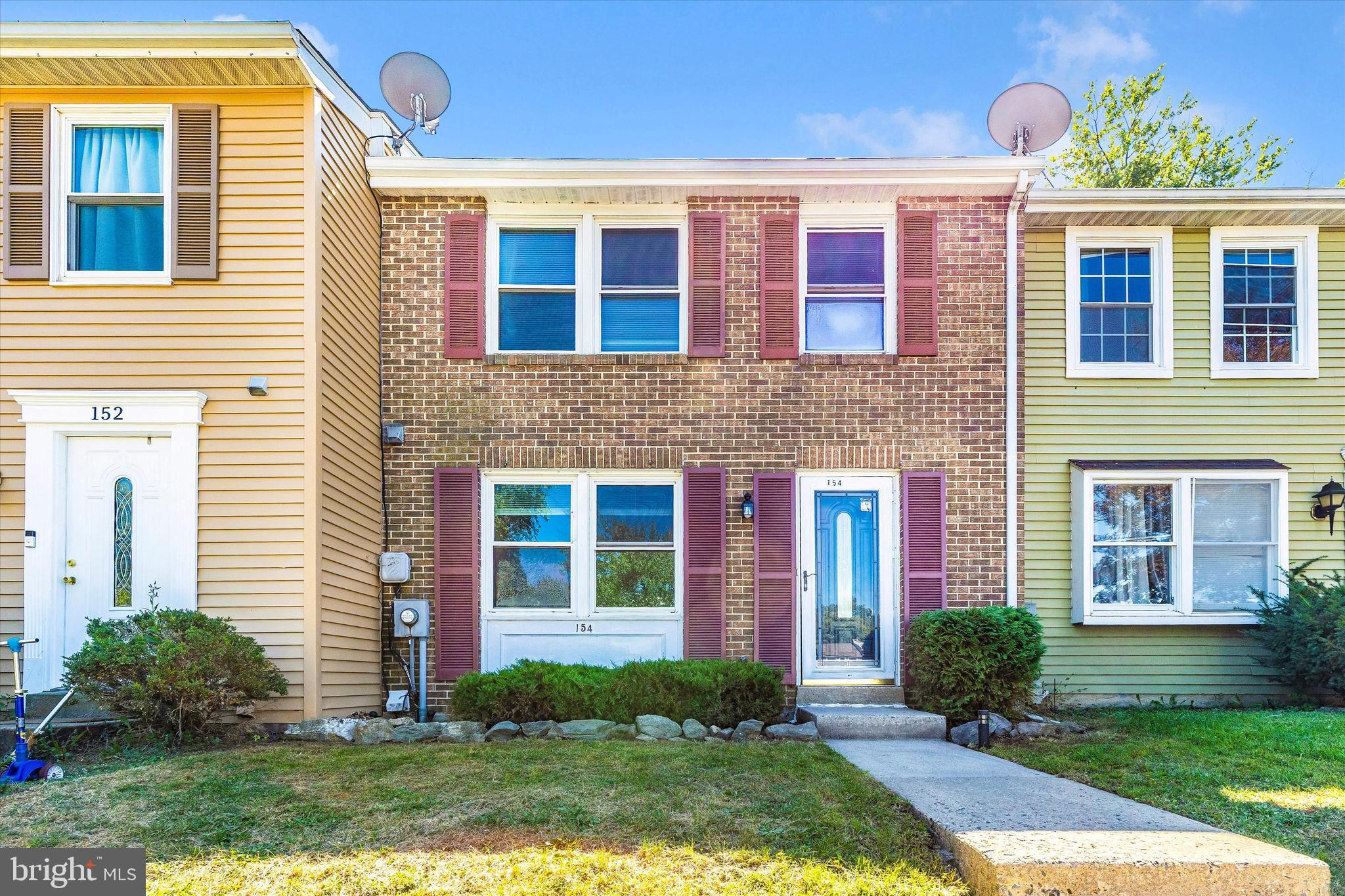 Just updated with brand NEW kitchen cabinets, NEW granite counter tops, NEW range hood, updated bathrooms, etc. to include vanity,  mirror & light fixtures.   This well-maintained townhouse in sought-after Amber Meadows offers incredible value.   Enjoy all new flooring throughout all three levels and freshly painted, making it move-in ready.  The home features 3 bedrooms, 1 full bath, and 2 half baths, including a spacious primary bedroom and an open main level.  The finished basement provides a large family room, half bath, and separate laundry room.  Outdoor living is a breeze with a brick paver patio, fenced yard, and storage shed.  Additional updates include a roof that’s approximately 6 years old and all new insulation in the attic.  Conveniently located near Fort Detrick, major commuter routes, and shopping.  Price Reduced to $332,450.00!