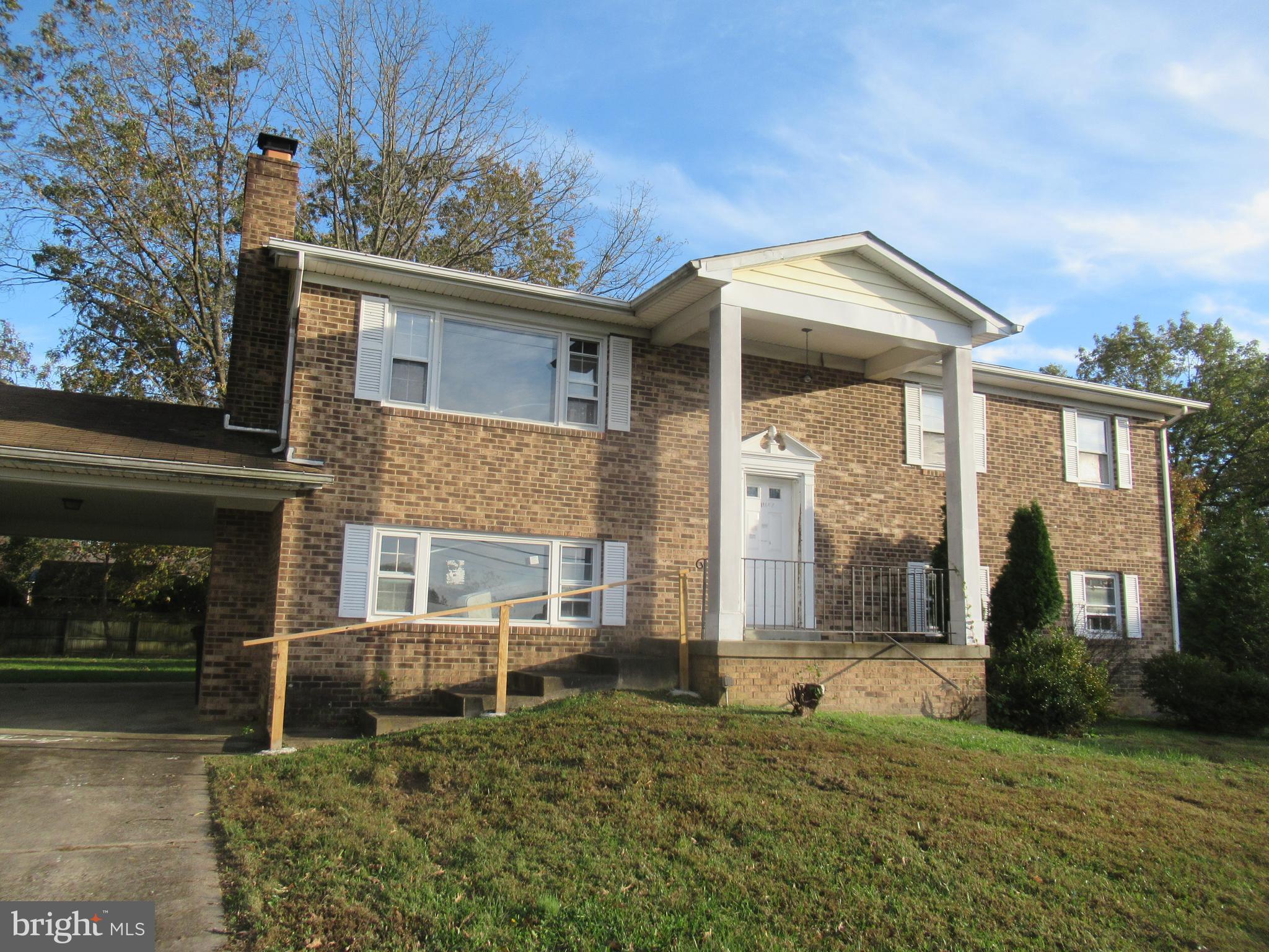 FULLY AVAILABLE & Back ON MARKET ** Buyer CANCELED**  OFFERS Reviewed AFTER 1-21-21 ****   Split Foyer on large lot, car port, and rear shed. Home has potential for two lower level bedrooms (framed in ) and has a full bath and family room with w/o to car port.  Upper level has two full baths with one being a Master Bath with shower. Dining room has SBD that opens to the rear but needs a large custom deck under the trees.  Home needs a total renovation.  *****Mold disclosure must be submitted with all offers. As a Foreclosure home and Seller are EXEMPT from all other Disclosures ******