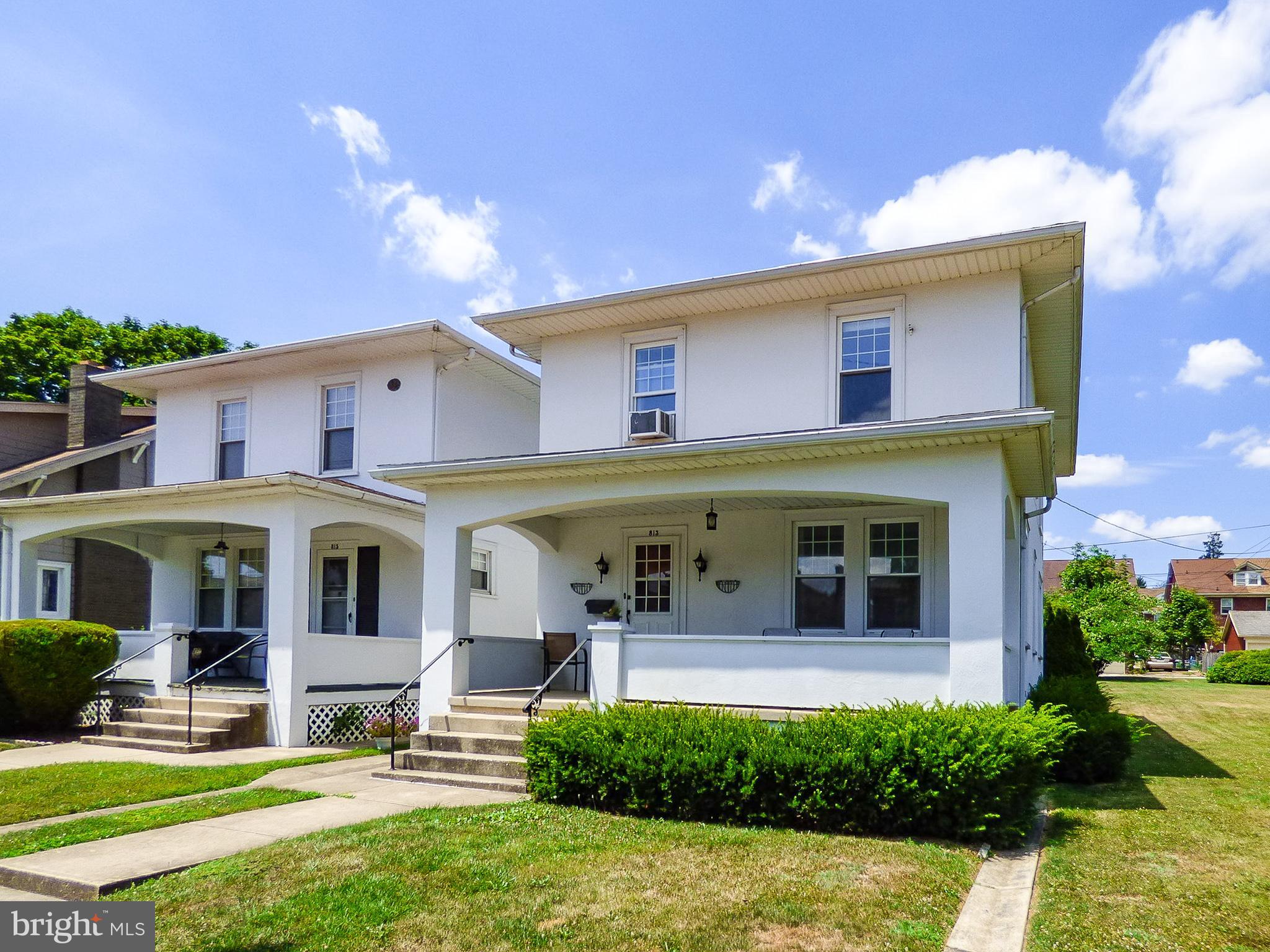 You ll absolutely LOVE this 2 story, white stucco charmer in York City on Maryland Ave just across from York Fairgrounds!  This very solid home has a full deep front porch, beautiful hrdwd floors w/inlay wood boarder accents, beautiful stained trim, all new replace windows, fresh carpet & paint, a wonderful sun rm in the private bckyrd, ample st parking due to the vacant lot next door, a brand new full ba on the 1st flr, a full bright bsmt w/new LED lighting & a staircase to the full unfin attic.  This home has  5 A/C window units, all appli including the w & d, multiple ceiling fans & lights.  This home is completely move in ready, located in the Avenues & easy access to Rt 30!