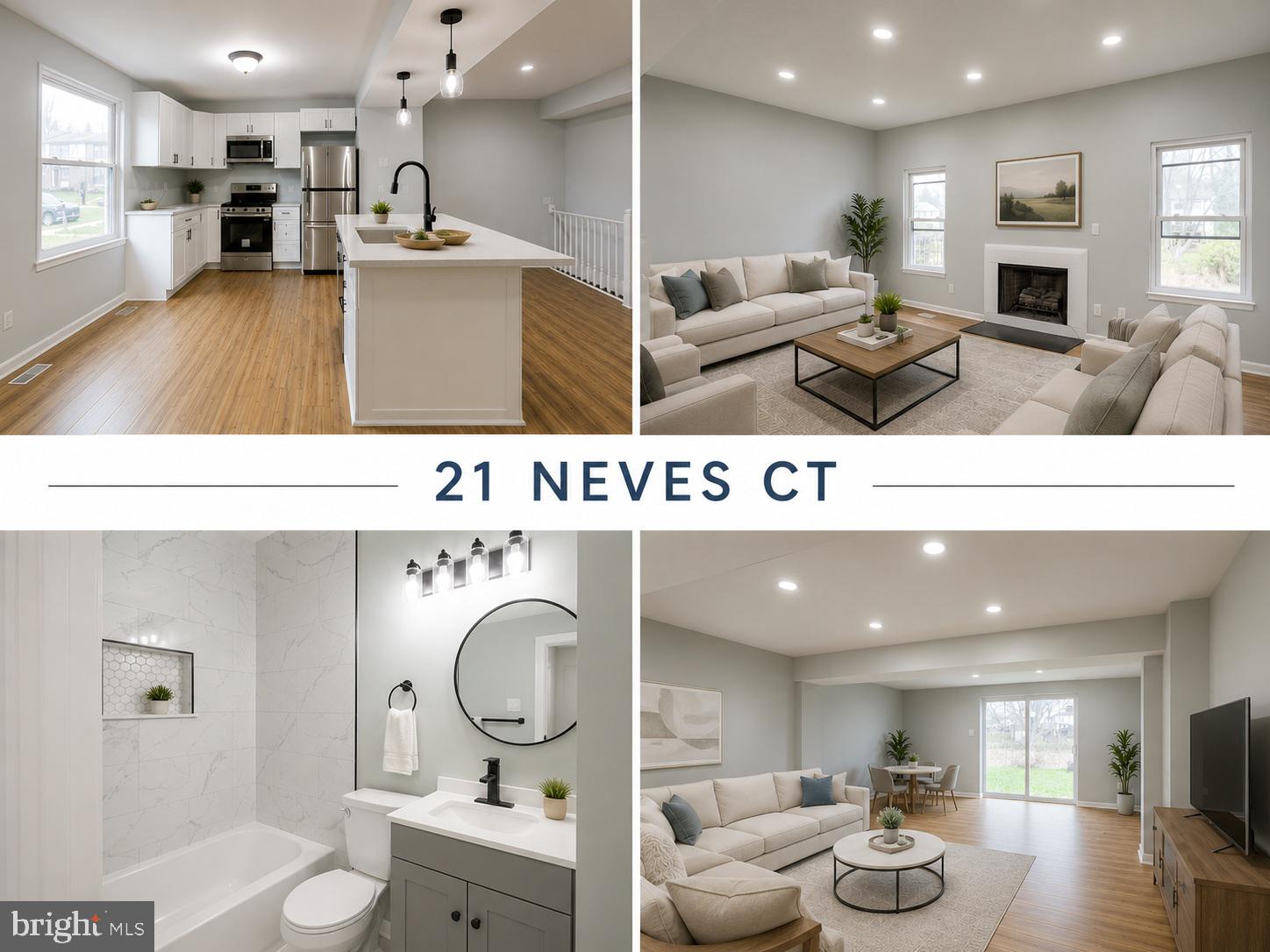 Price Improved!! Welcome to 21 Neves Court, a beautifully updated home located in the desirable Seven Courts community of Perry Hall. This well-maintained property features 3 bedrooms, 2 full bathrooms, and 1 half bathroom, offering comfortable and functional living space.

The home boasts an updated kitchen complete with granite countertops, a center island, and stainless-steel appliances—ideal for everyday living and entertaining. Bathrooms have been tastefully remodeled, and a new HVAC system provides added peace of mind.

Conveniently located near shopping, including Weis Markets, as well as dining and everyday amenities. This move-in ready home offers a great opportunity in a sought-after location. Perry Hall high School.