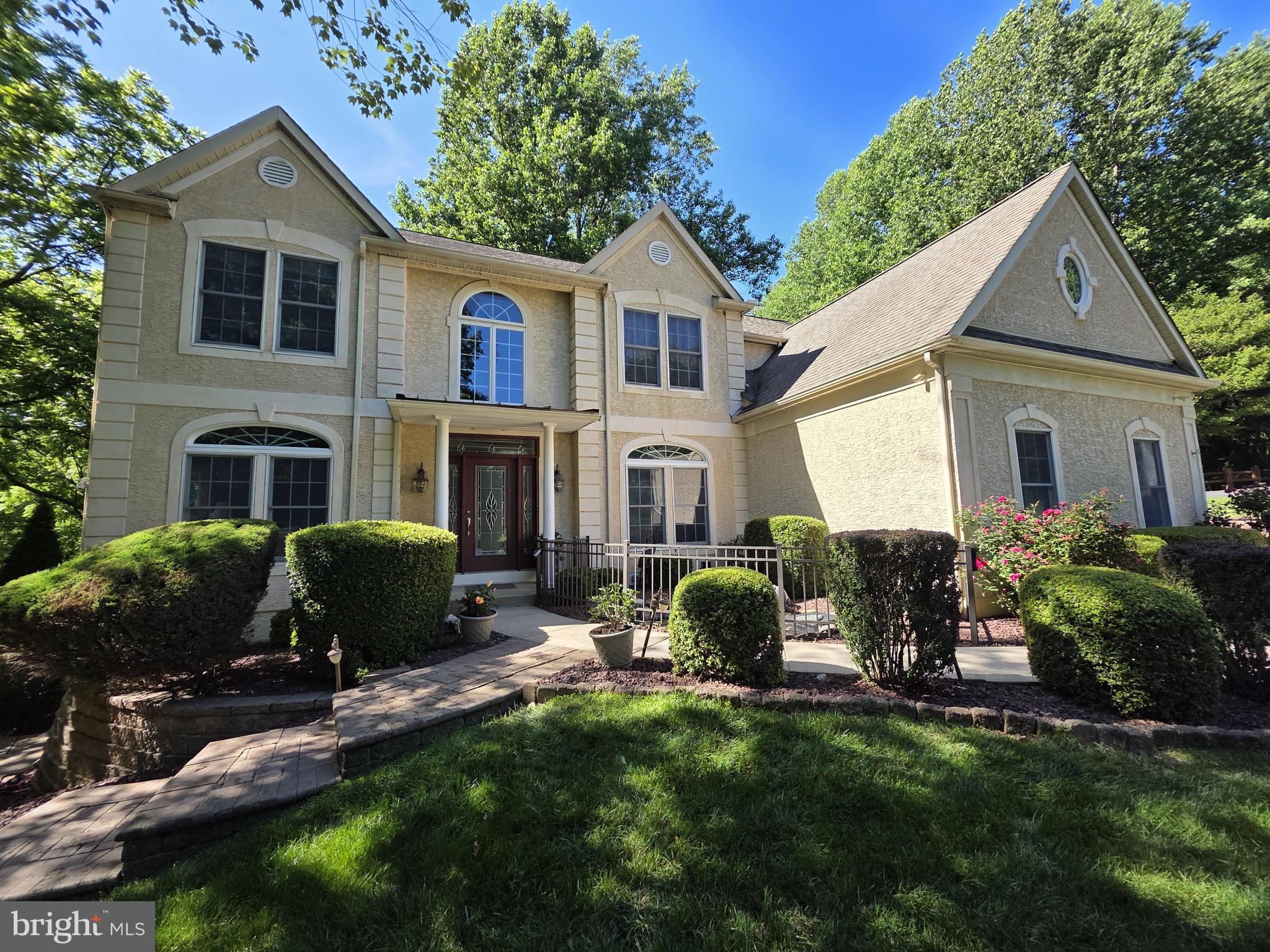 This rare gem is an unparalleled parcel of land nestled at the edge of the woods, overlooking a winding creek. Envision having an over an acre of land tucked at the end of a cul-de-sac in the heart of Pike Creek. This exceptional residence offers the privacy of a wooded retreat within the convenience of a community setting - ALL WITHOUT THE RESTRICTIONS OF AN HOA.    
• The current owners have loved this home for the past five years and treated this place with such care.  
• Upon entering the home walking past the first koi pond, you have the 2-story foyer with beautiful tiled floor and the centrally located wooden staircase.  
• Flanked by the formal dining room with wainscoting and the front den with a work station. Both rooms have wood floors. 
• Proceeding further into the home you access the main floor office with French Doors, custom built-ins and wood floors. 
• Opposite side the powder room with wood floors.  
• Now you encounter the open floor plan with the family room including vaulted ceiling, gas fireplace and a view of the kitchen and sunroom. 
• The sun room has a unique curved beadboard ceiling and grandiose views of the property with easy access via a slider to rear main deck.  
• Heart of the home is the kitchen… eat-in-kitchen with wood floors, granite countertops, stainless steel appliances, center granite island, 40” 5 burner/double gas oven, coffee station, plus a separate bar sink and easy access to back staircase, laundry room and another slider to rear deck. 
• From the laundry room you have a back door to the rear deck and easy access to the oversized 3 car. 
• Garage with epoxy floor, plenty of storage, carriage style doors, fan for pulling heat out and two vents for air flow.  
• The Owner’s suite has a separate seating area. Perfect for winding down, reading a book, or morning coffee… As you walk through a mini hall you enter your massive bedroom with vaulted ceiling, huge walk-in closet created by Closets by Design accommodating your entire wardrobe and footwear. Granite makeup station near the circular window with natural light. The ensuite bathroom has two separate vanities, walk-in shower and jetted tub accented by the skylight again with a vaulted ceiling. All wood floors here in the main bedroom and closet, tiled floor in bathroom. Note the wainscoting here in the bedroom.  
• 2nd Bedroom is a Princess suite – ensuite bathroom. Bedroom 3 and 4 have a Jack & Jill style bathroom. Ceiling fans in all bedrooms. 
• Pull down attic stairs, well insulated, spacious layout, and floored for extra storage.  
• Finished lower level includes a full bathroom, finished room for additional storage, custom brick wet bar, space for a game table, easy access to rear yard and hot tub, T.V. lounge area with acoustical ceiling tiles, plus spacing for a pool table. Radon mitigation system in place. 
• Outside, multiple decks... Main deck off the rear of the home with a gazebo, all which overlooks the larger Koi pond. Electric awning completes this backyard oasis.   
• Rear yard with a laid-out area for a playset. Shed for those larger garden needs. Plus near the rear door of the home is another secure room for storage. 
• Hot tub secluded on its own Trek deck at a lower level and a separate seating area for a fire pit on even a lower level! Outdoor movie night could work here!  
• Back-up Guardian Elite gas generator, deck re-stained, driveway resealed, home always professionally landscape, irrigation system...  
• About 4 miles to hospital, about 6 miles to Christiana Mall, about 7 miles to Wegman/Barley Mill Plaza, under 3 miles to Acme/Pike Creek Shopping Center., under 2 miles to Zingos/Polly Drummond Shopping Center, just over 9 miles to downtown Wilmington, just over 38 miles to Rittenhouse Square, PA and about 32 miles to the Philadelphia Airport.