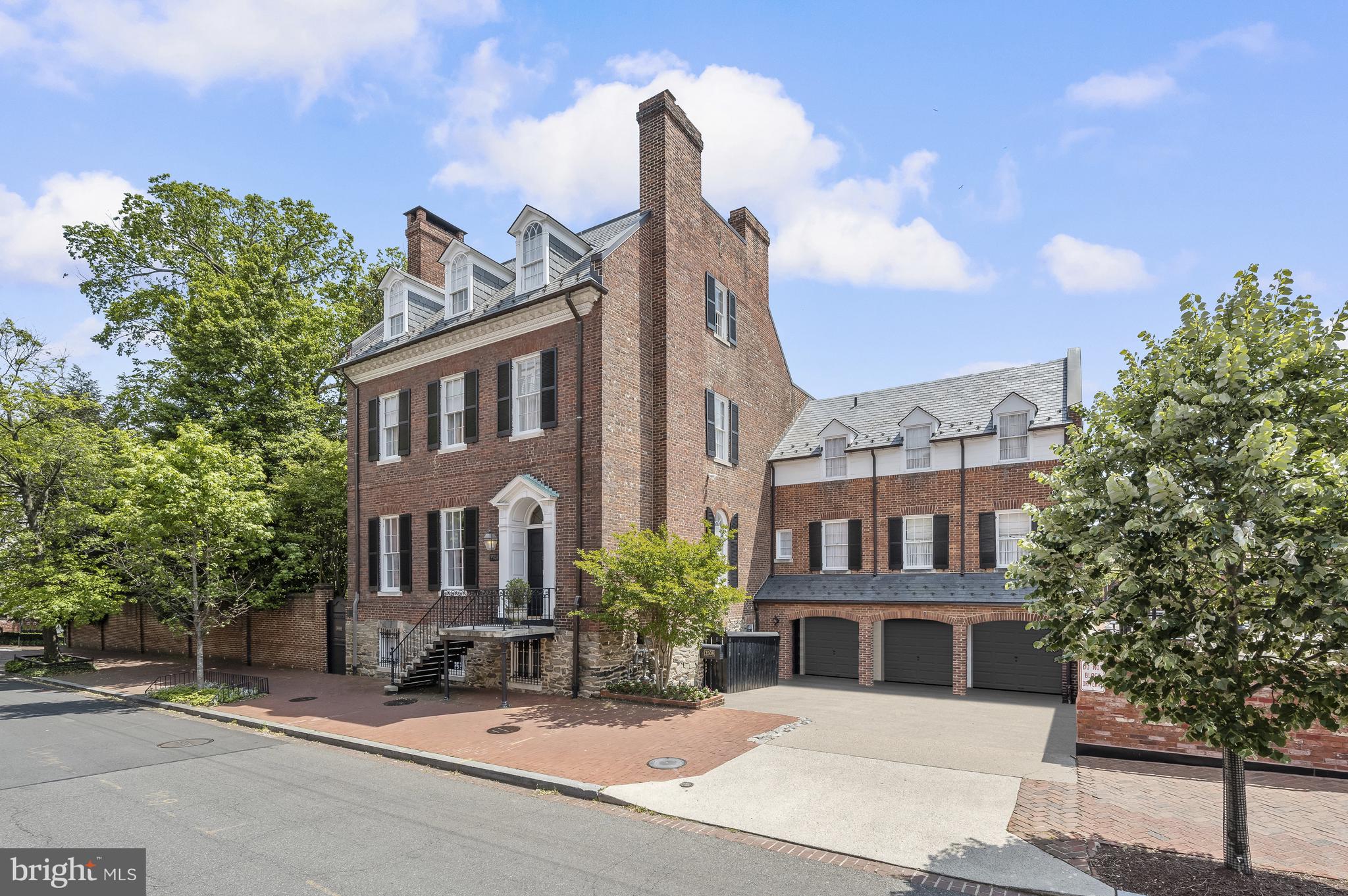Thought to be designed by William Thornton, the architect of the U.S. Capitol, and long considered one of the most architecturally and historically significant properties in the city of Washington, Prospect House was built between 1787 and 1793 and sits high above the Potomac River at 3508 Prospect Street in Georgetown. This red brick Georgian-Federal house has been a show place for politicians and statesmen since Revolutionary War days, and is sited on nearly half an acre of beautifully manicured formal English gardens.  Among many renowned owners over the years, the property was the home of the first Secretary of Defense, James V. Forrestal, and during the Truman Administration Prospect House served as The White House Guest House for visiting dignitaries. Presidents Washington and Adams, the Marquis de Lafayette, the Shah of Iran, the President of France, and the poet Robert Frost have all been guests of Prospect House.

The first floor of this 9,000+ square foot residence includes 12-foot ceilings; a formal entrance hall; a double parlor living room with twin Adams fireplaces, a Jefferson window, and a bay window overlooking the gardens; a banquet-sized dining room with a fireplace and river views; a gallery hall; an ample-sized eat-in kitchen, a powder room and a veranda.  Upstairs are 7 large bedrooms -- several with river views -- a sitting room and 5 full baths. A lovely library opening to the garden, a home office, an 8th bedroom and a full bath make up the lower level.  The property includes a 41-foot swimming pool and an octagonal watch tower where one of the early owners watched his boats come into Georgetown Harbor. 

A garage and additional parking for 3 cars complete this extraordinary offering.

Prospect House has been well-maintained and improved by its current owners, who, in the last few years, have replaced the roof; the plumbing, heating and air conditioning systems; and rebuilt all of the windows.